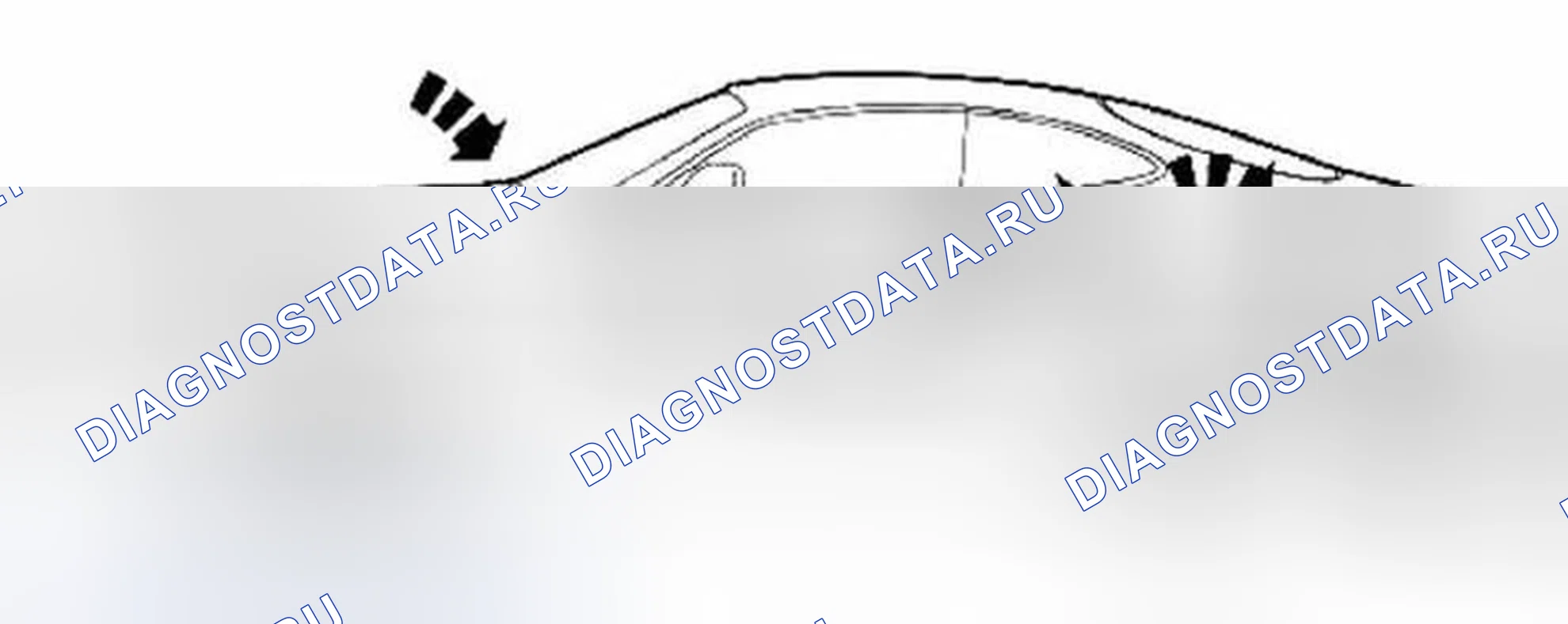 Рис. 1: Определение пути воздушного потока. Jaguar XKR I