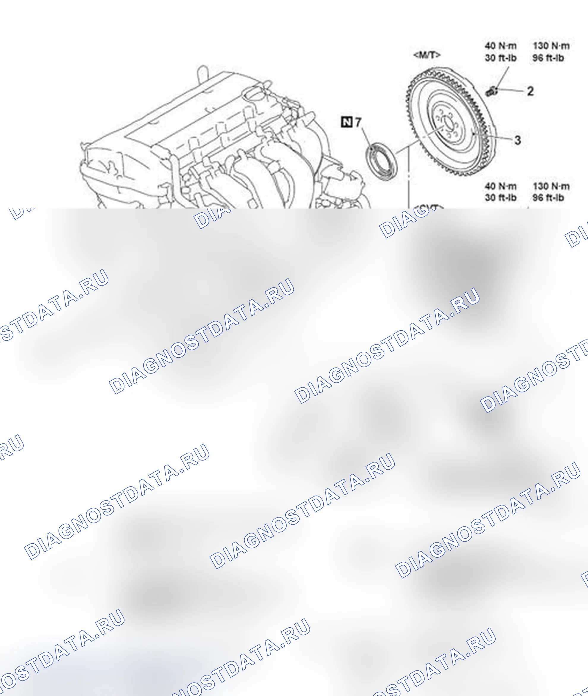Рис. 337: ДЕМОНТАЖ И МОНТАЖ. Mitsubishi Lancer Ralliart X рестайлинг