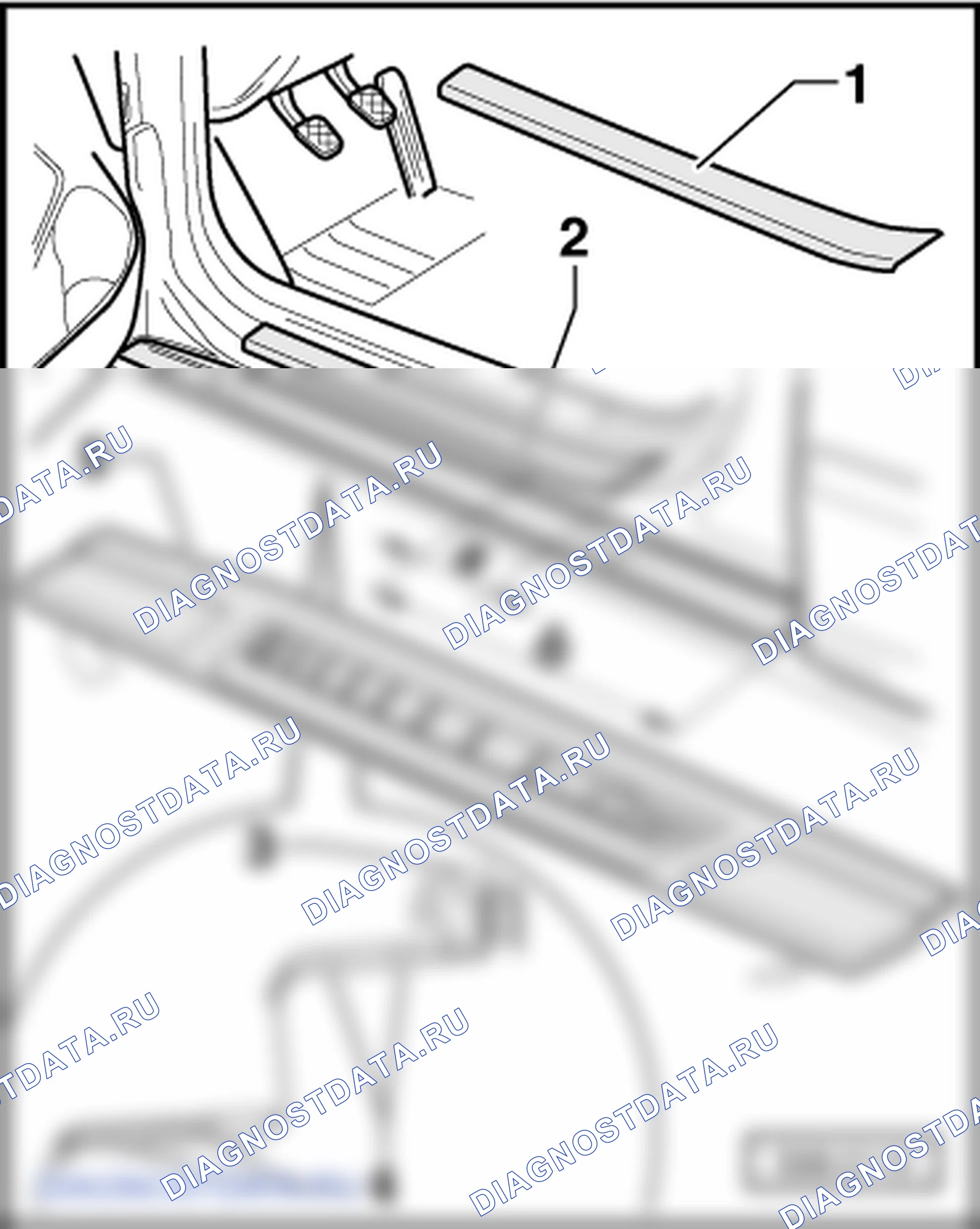 Накладки порогов. Skoda Octavia Ii