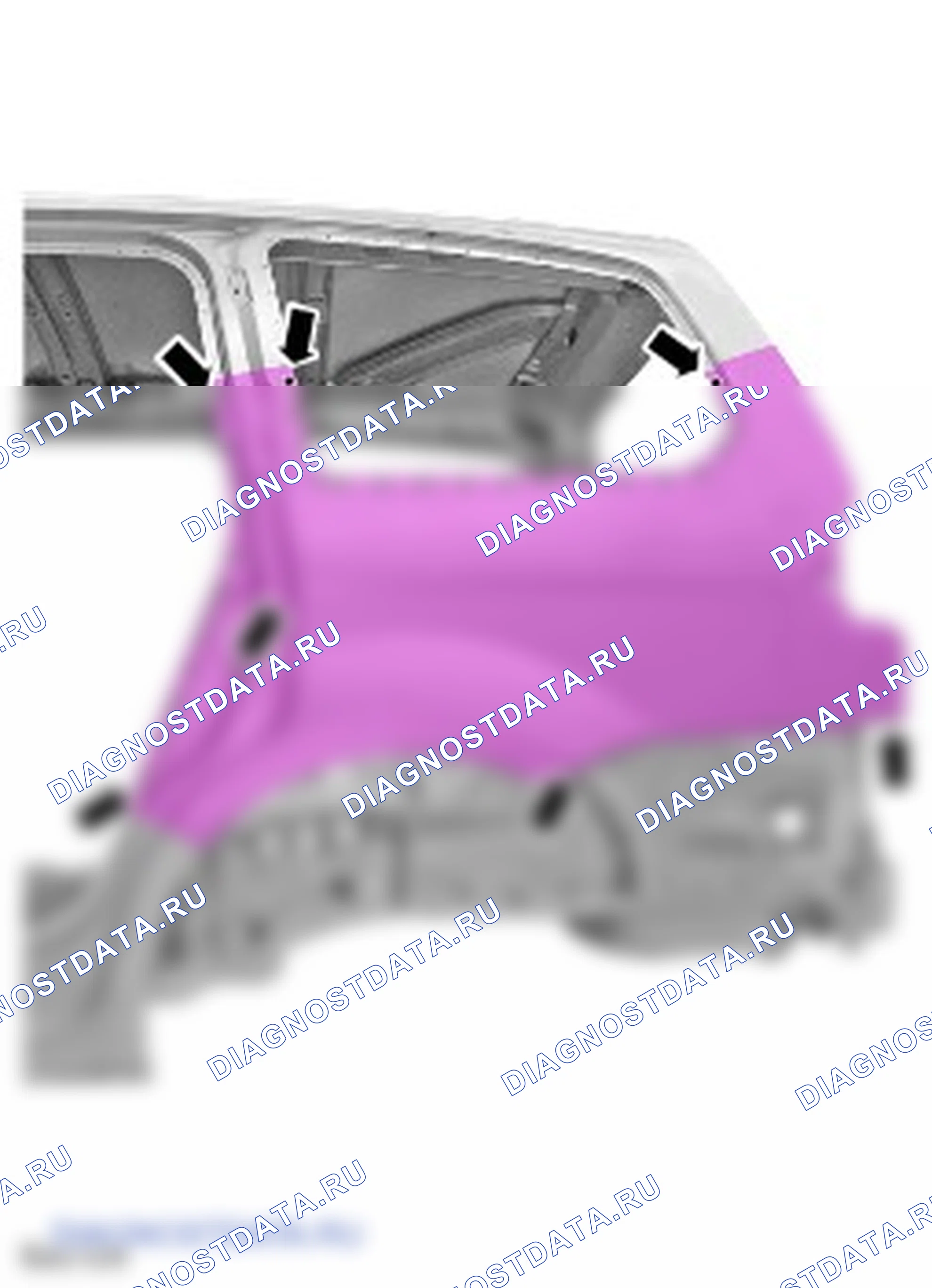 Как снять и установить левую панель задней боковой части кузова. Ford Galaxy II