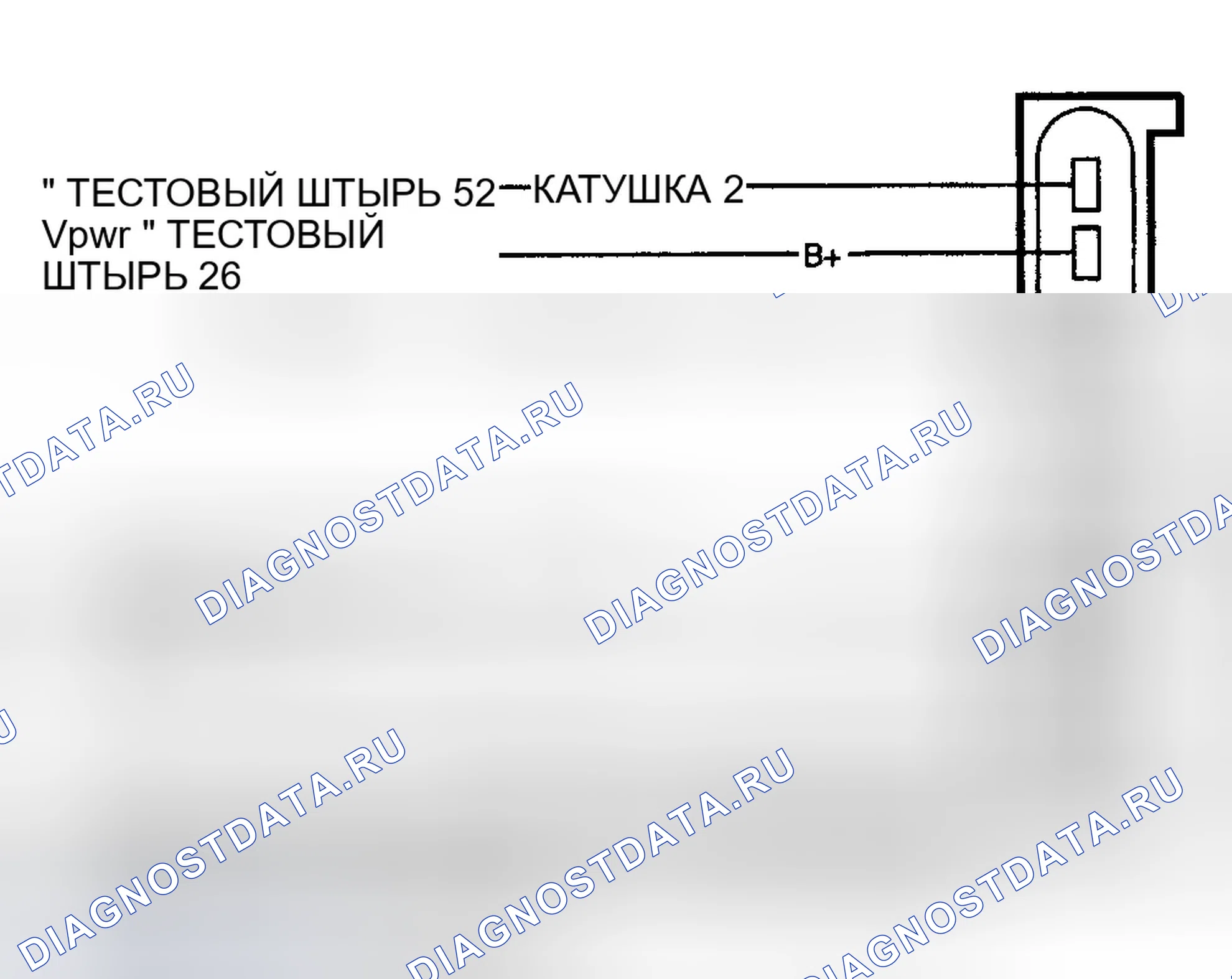 Рис. 147: Тестовые цепи и клеммы 4-башенной катушки. Ford Club Wagon E150 