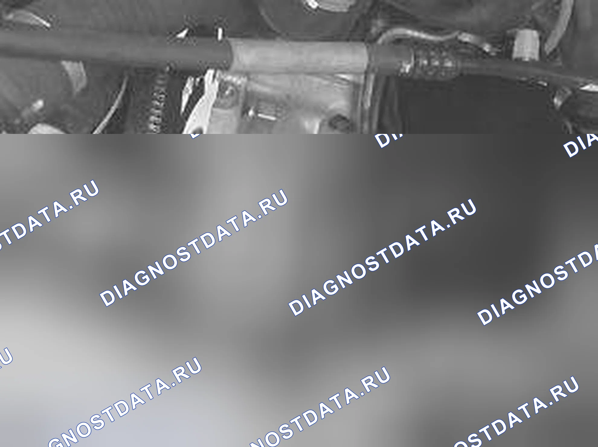 Рис. 1531: Снять коробку передач. Volvo C70 I