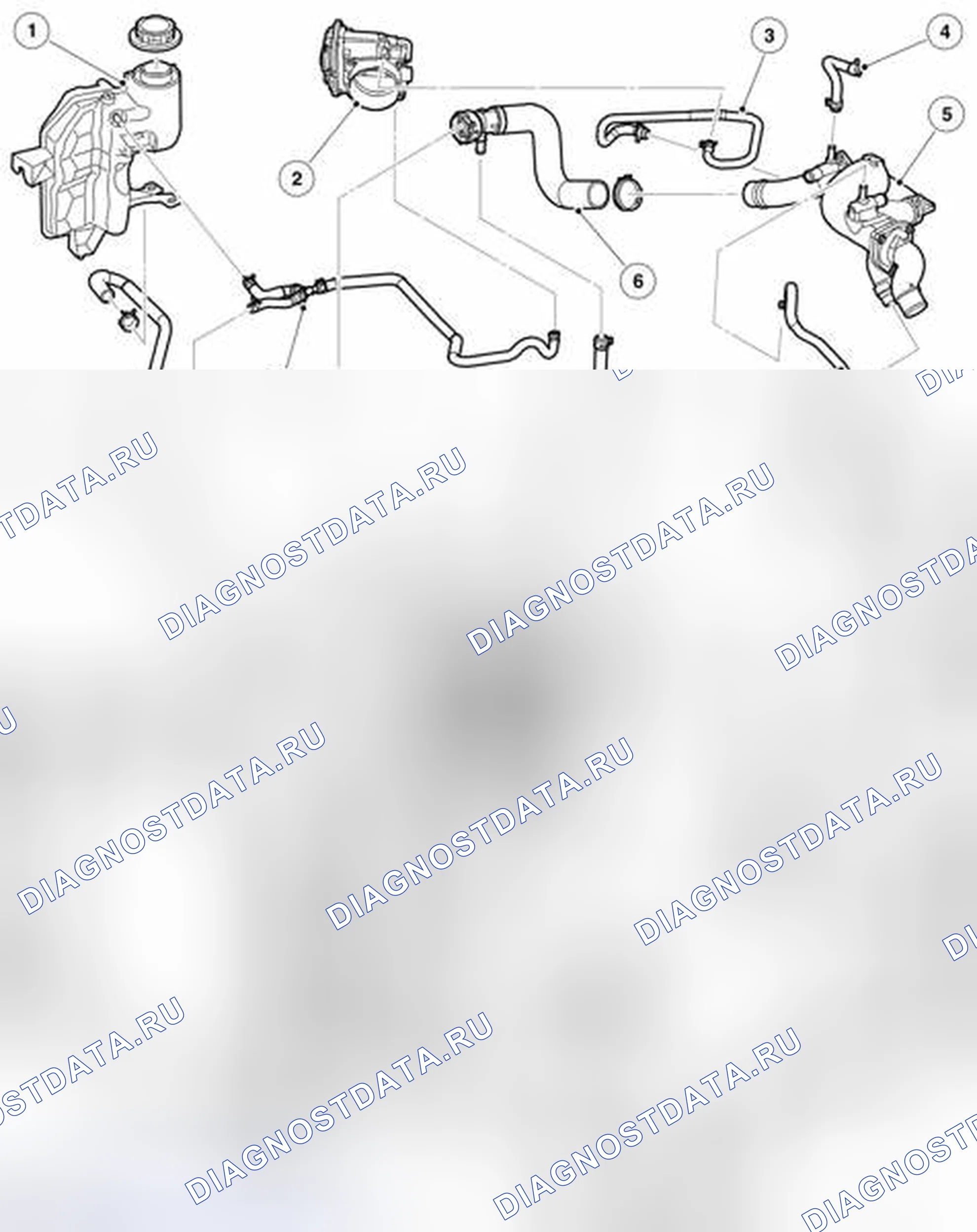 Рис. 53: КОМПОНОВКА КОМПОНЕНТОВ СИСТЕМЫ ОХЛАЖДЕНИЯ - 2 ИЗ 2. Land Rover Range Rover L322