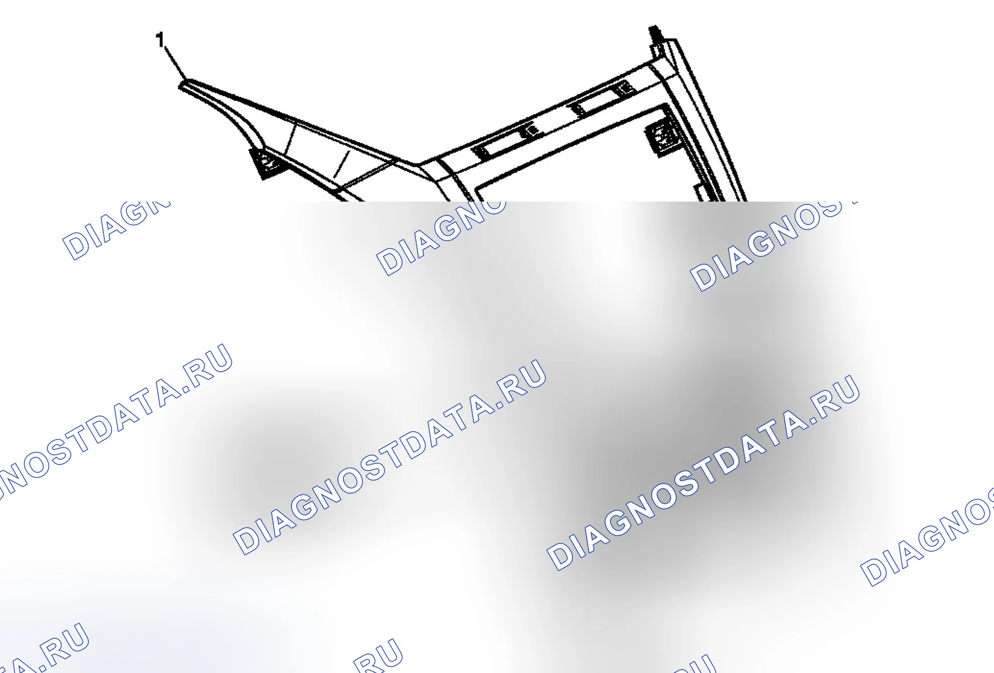 Рис. 12: Замена переключателя дисплея информации о драйвере (траверса). Chevrolet Traverse I
