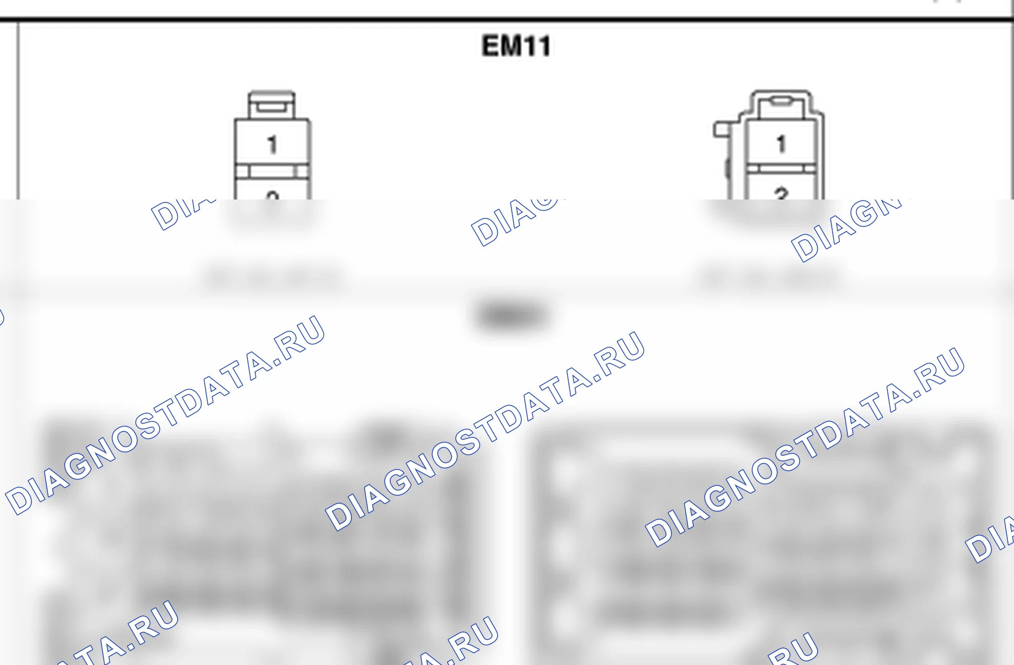 Распиновка разъёма EM11 — harness connectors. Hyundai Genesis BH