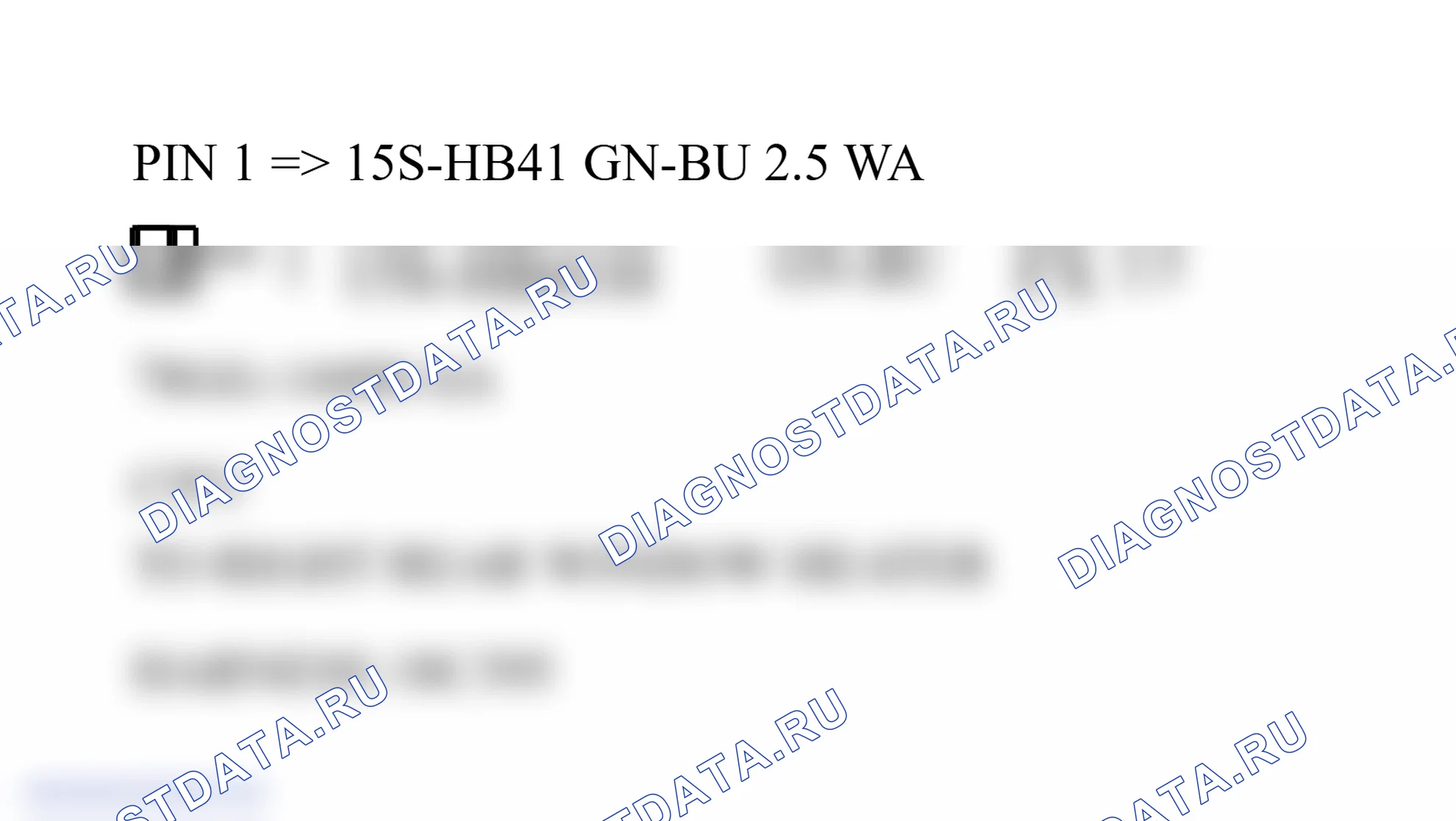 Распиновка разъёма Element. Ford Tourneo Connect I