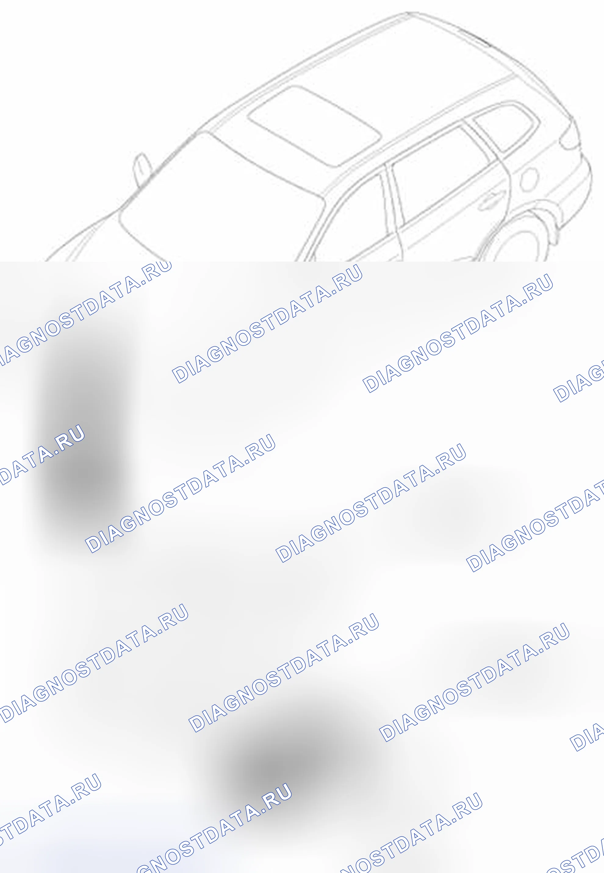 Рис. 3: Расположение компонентов. Hyundai Santa Fe II рестайлинг
