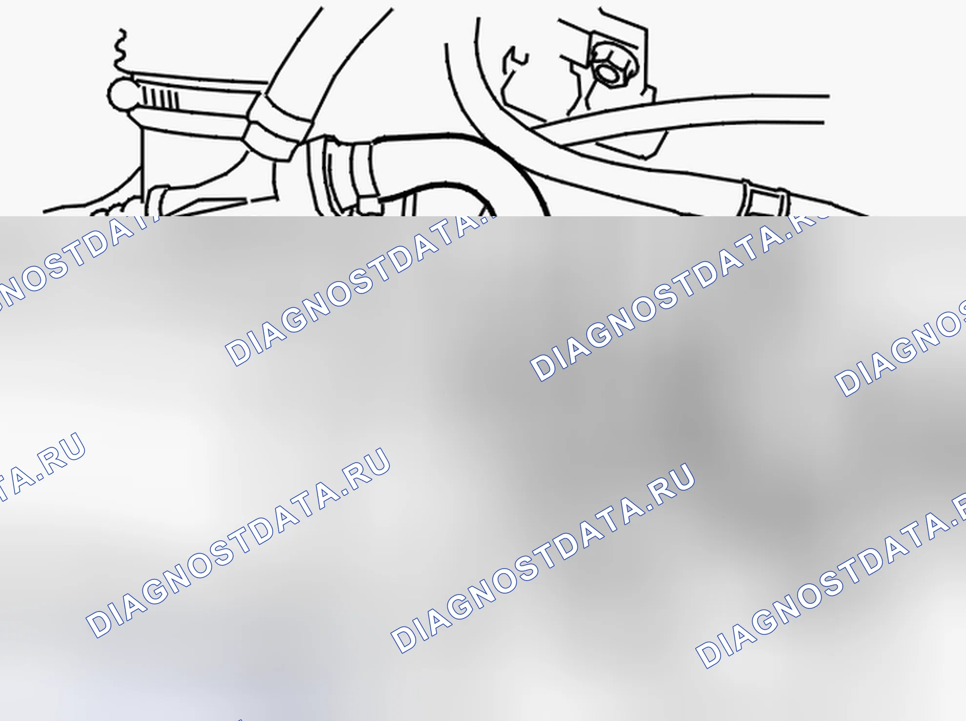 Рис. 111: УСТАНОВКА ВАКУУМНОГО ШЛАНГА. Volvo S40 II