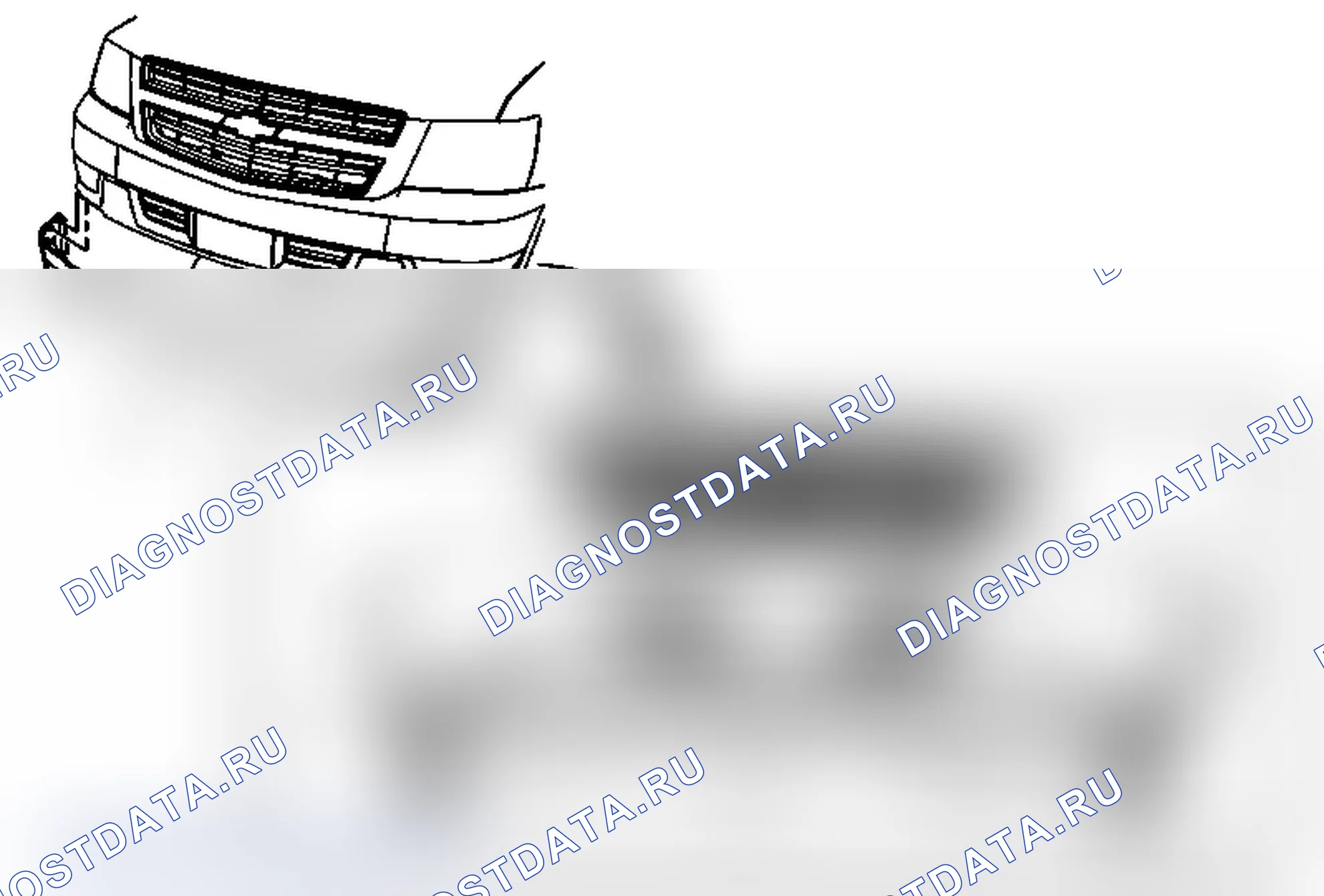 Рис. 65: Замена переднего дефлектора воздуха (Chevrolet HP2). Chevrolet Suburban K2500 GMT900