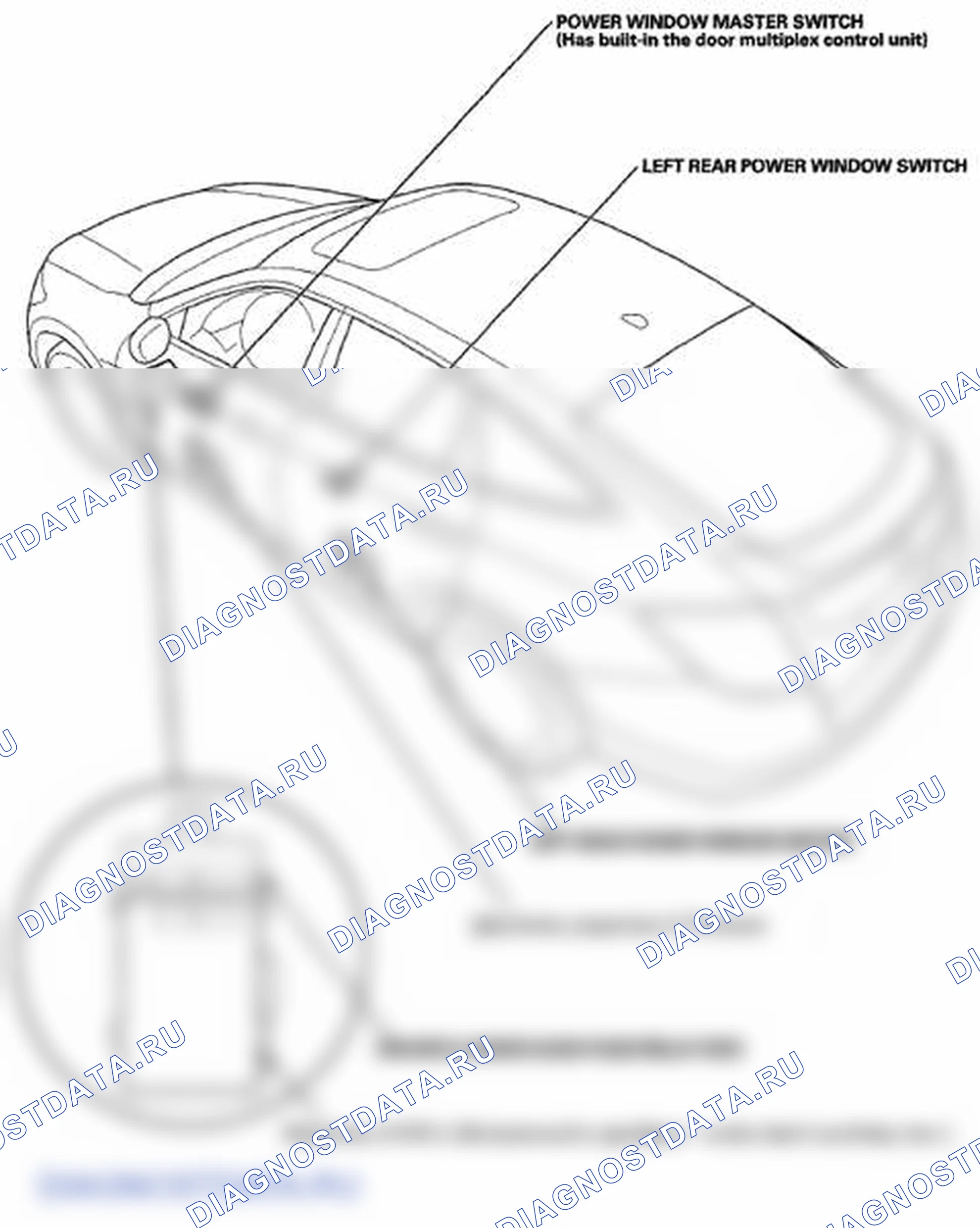 Рис. 1: Указатель расположения компонентов. Honda Crosstour I