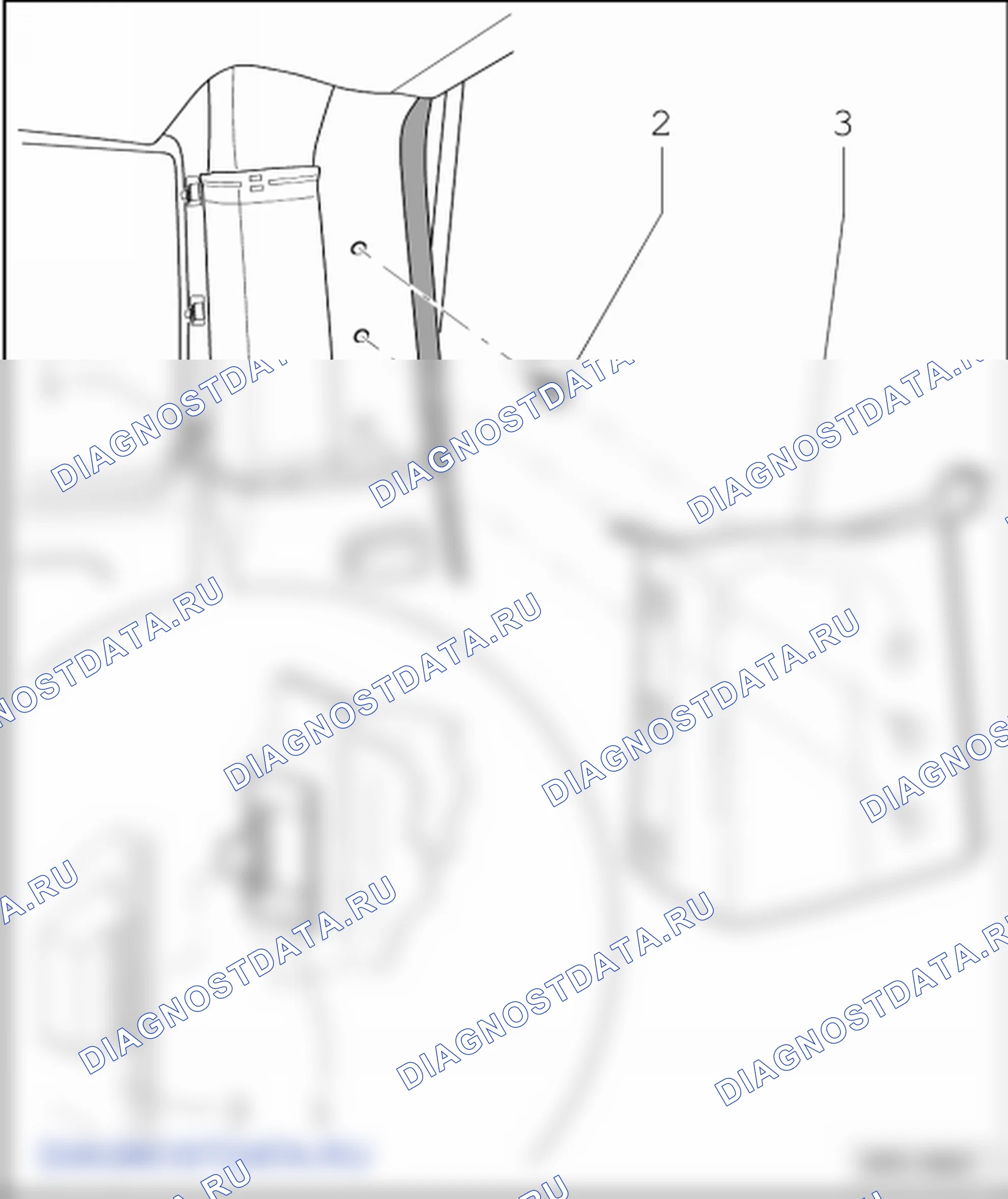 Облицовки стоек и боковин кузова. Volkswagen Transporter T5