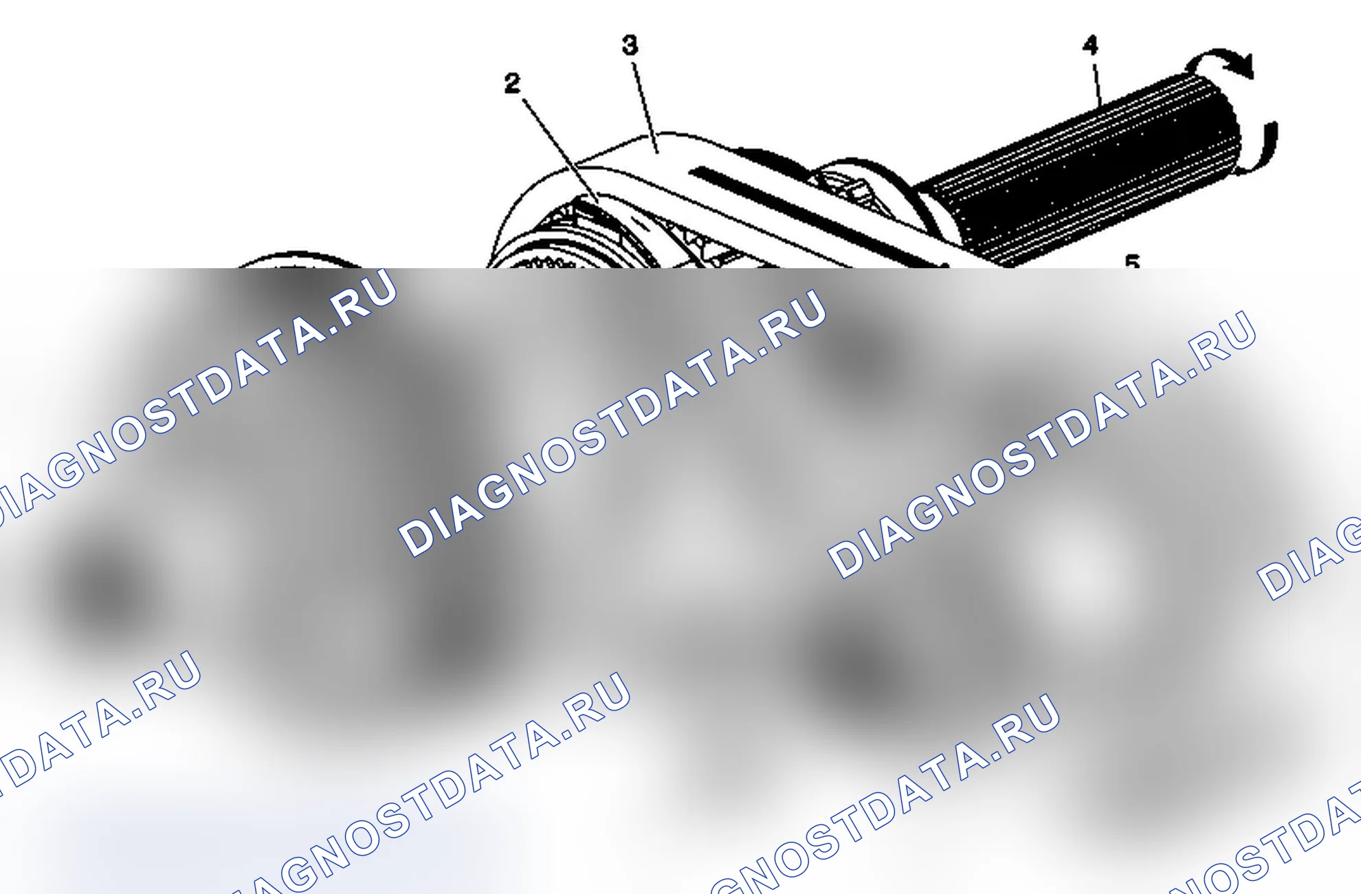 Рис. 73: Поток мощности в 4LO режиме. Chevrolet Silverado 3500 HD 