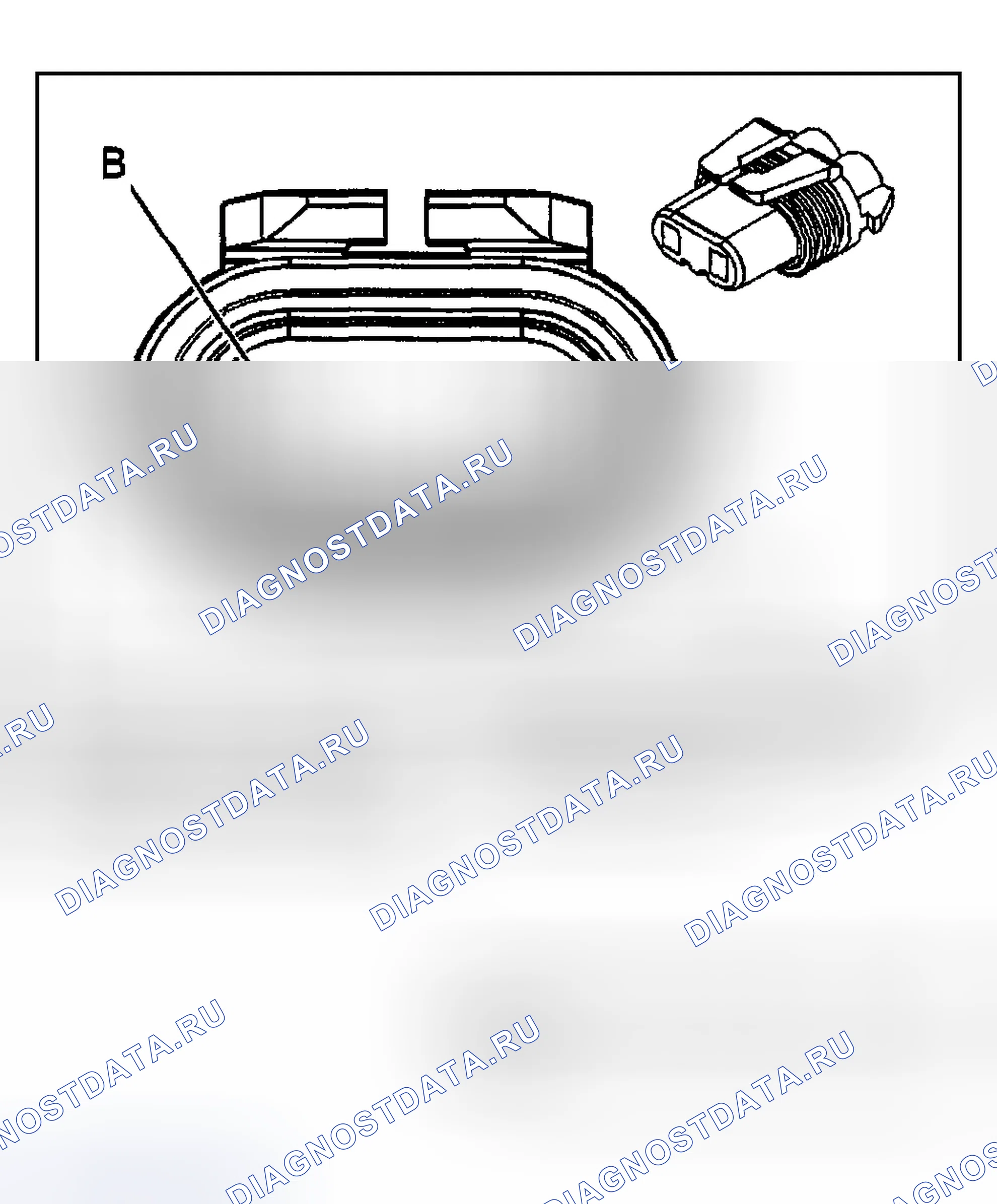 Рис. 365: Фара - Дальний свет - Правый (Внутренний). Cadillac Seville V