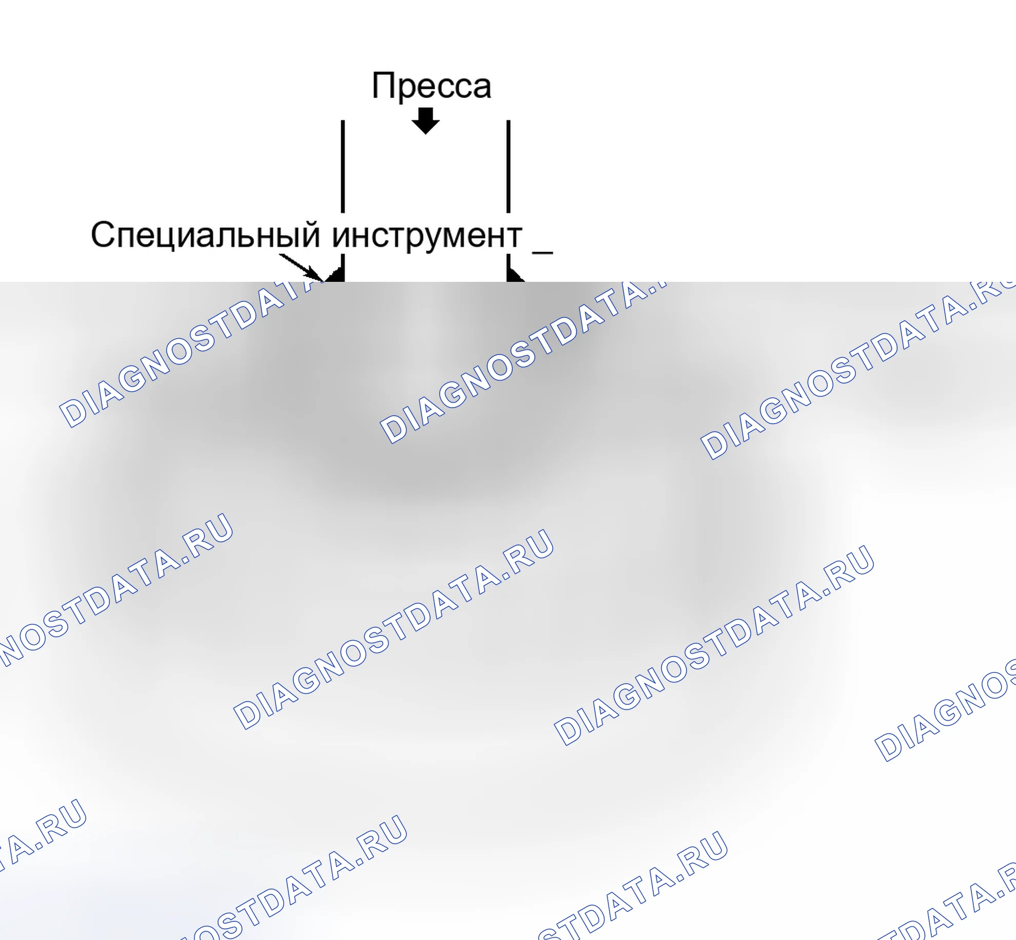 Рис. 2: Испытание гидротрансформатора на герметичность. Ford Focus I