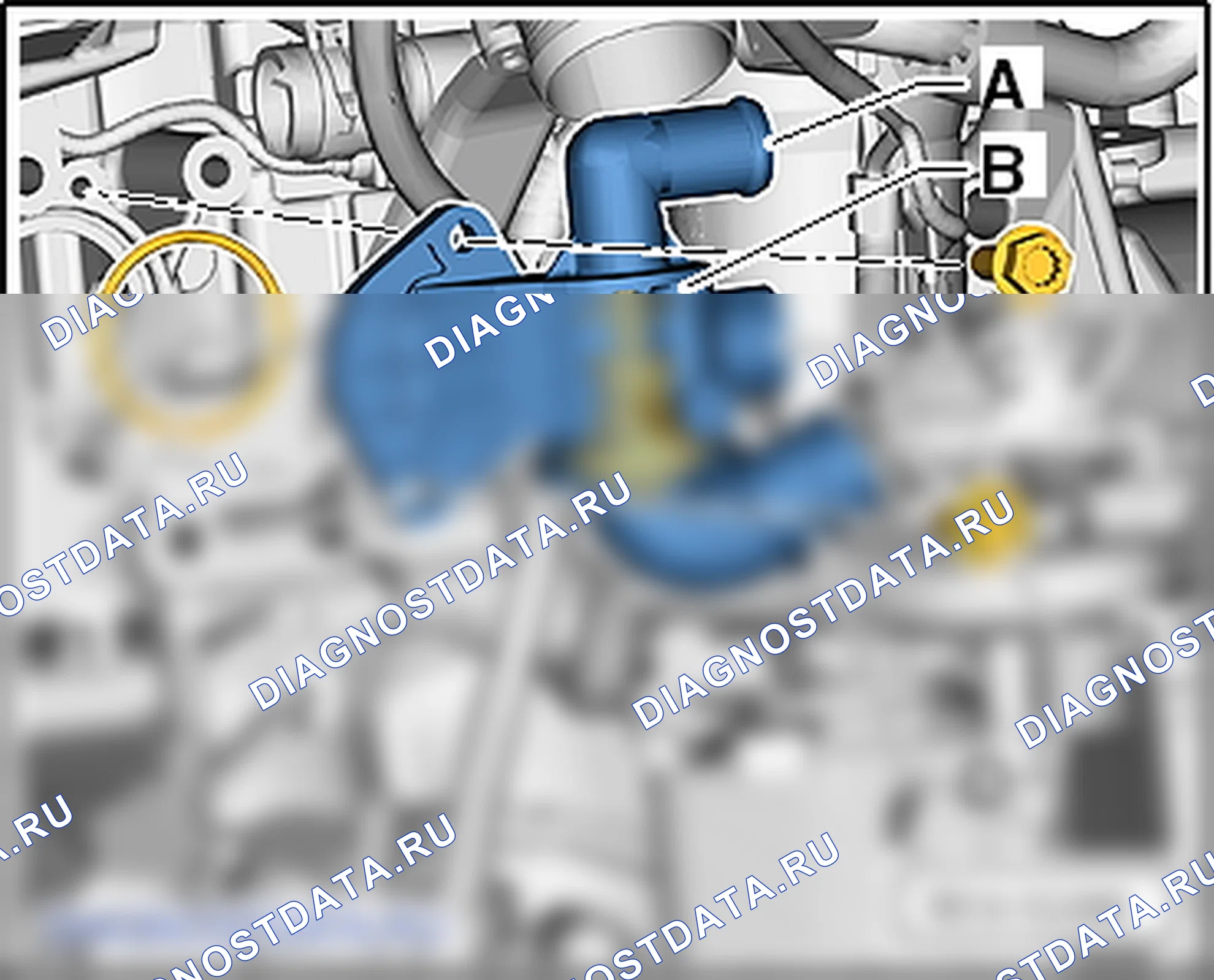 Насос ОЖ и термостат (1,6 л/55; 66; 77 кВт, TDI CR). Skoda Octavia Ii