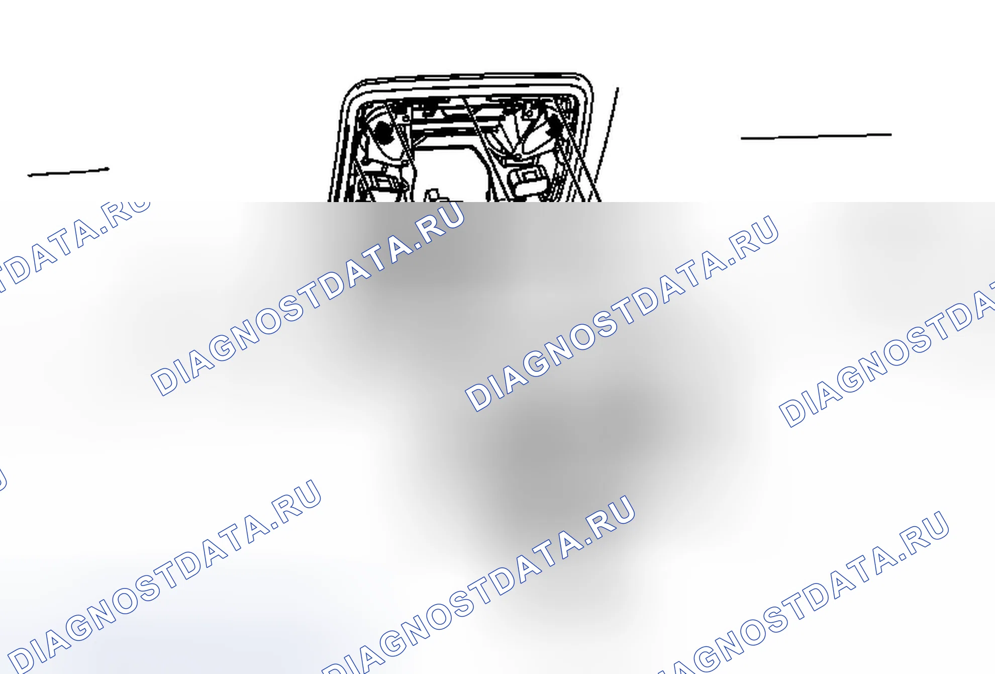 Рис. 10: Замена люкового переключателя. Cadillac SRX II