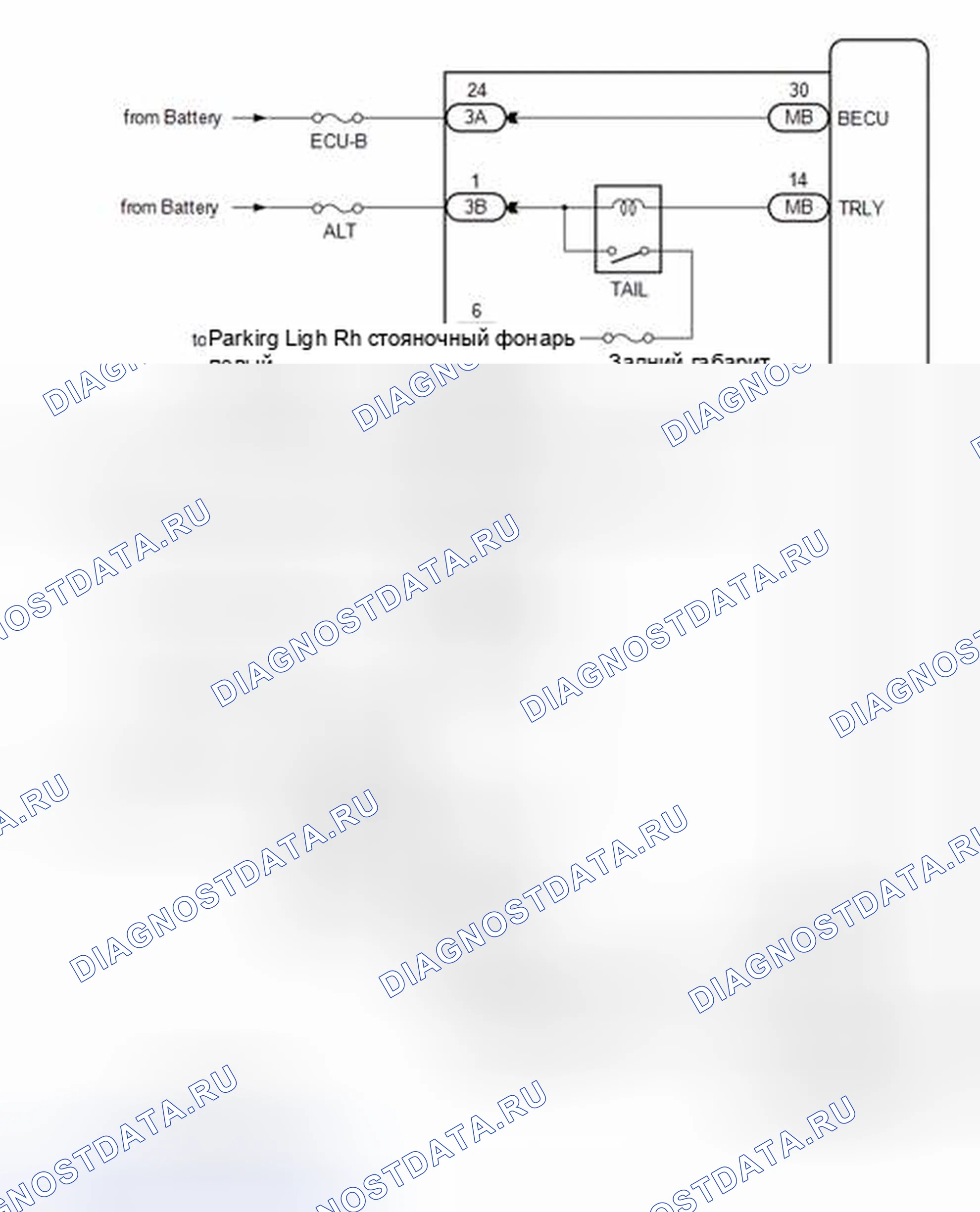 Рис. 12: СХЕМА СИСТЕМЫ [08 / 2013 -]. Toyota Corolla XI