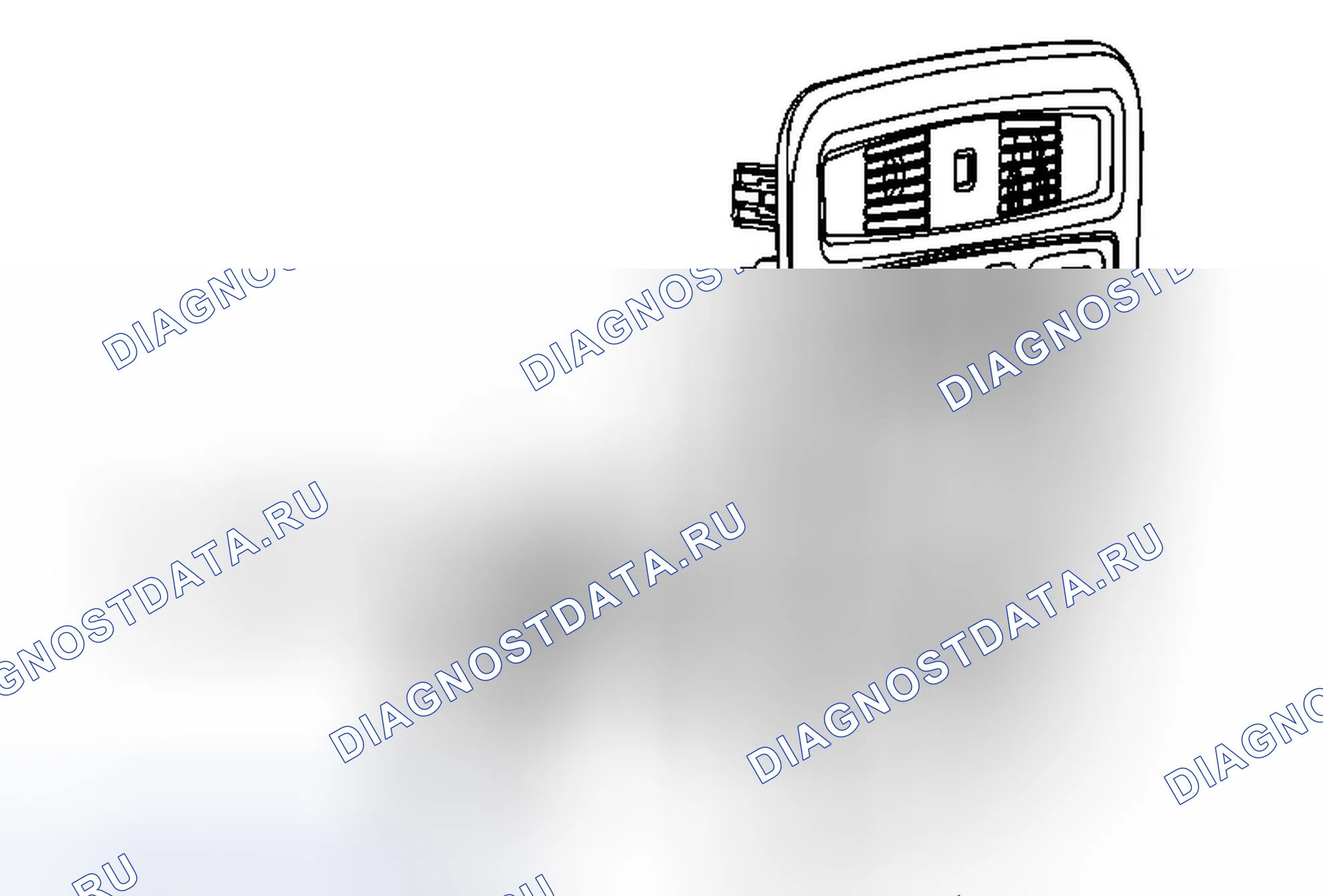 Рис. 50: Замена датчика открывания двери гаража. Cadillac CTS II