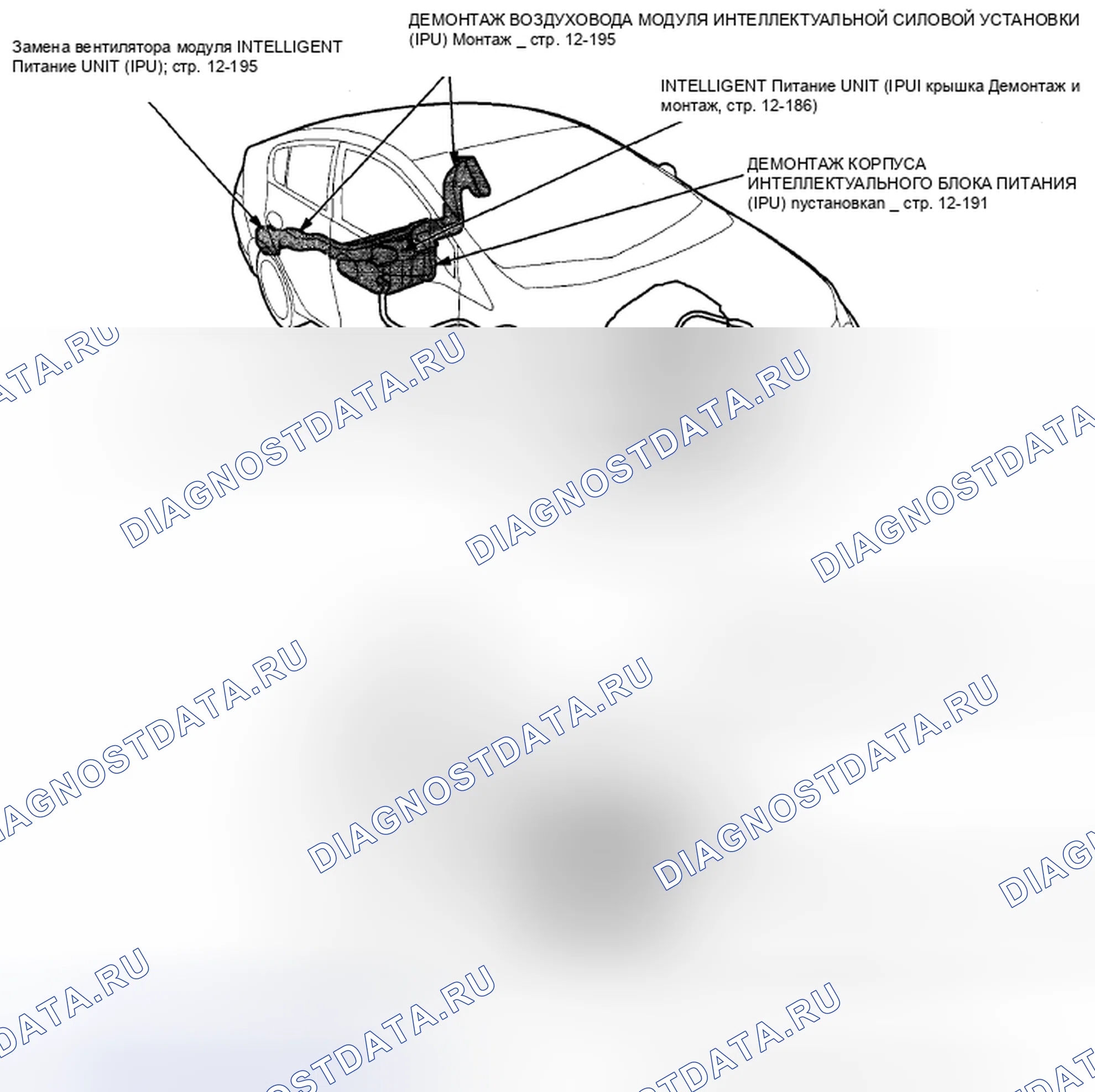 Рис. 262: Индекс расположения компонентов. Honda Insight ZE2 рестайлинг