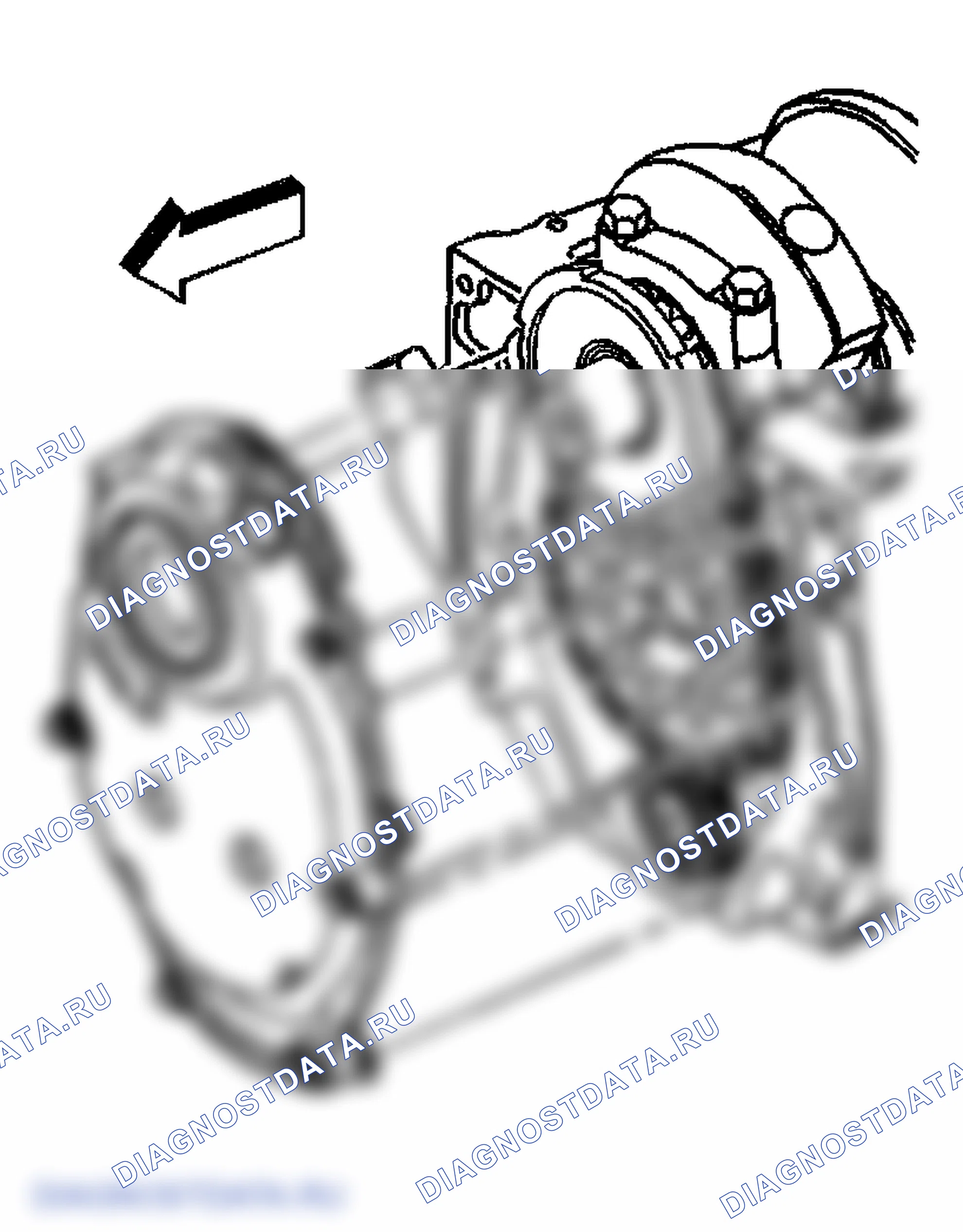 Рис. 594: Установка передней крышки двигателя. GMC Savana Special G3500 