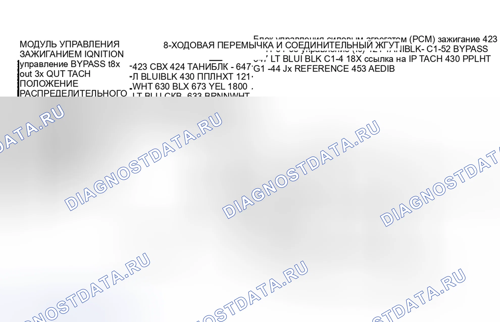 Рис. 12: Схема расшифровка кода ошибки P0336. Oldsmobile Eighty-Eight X