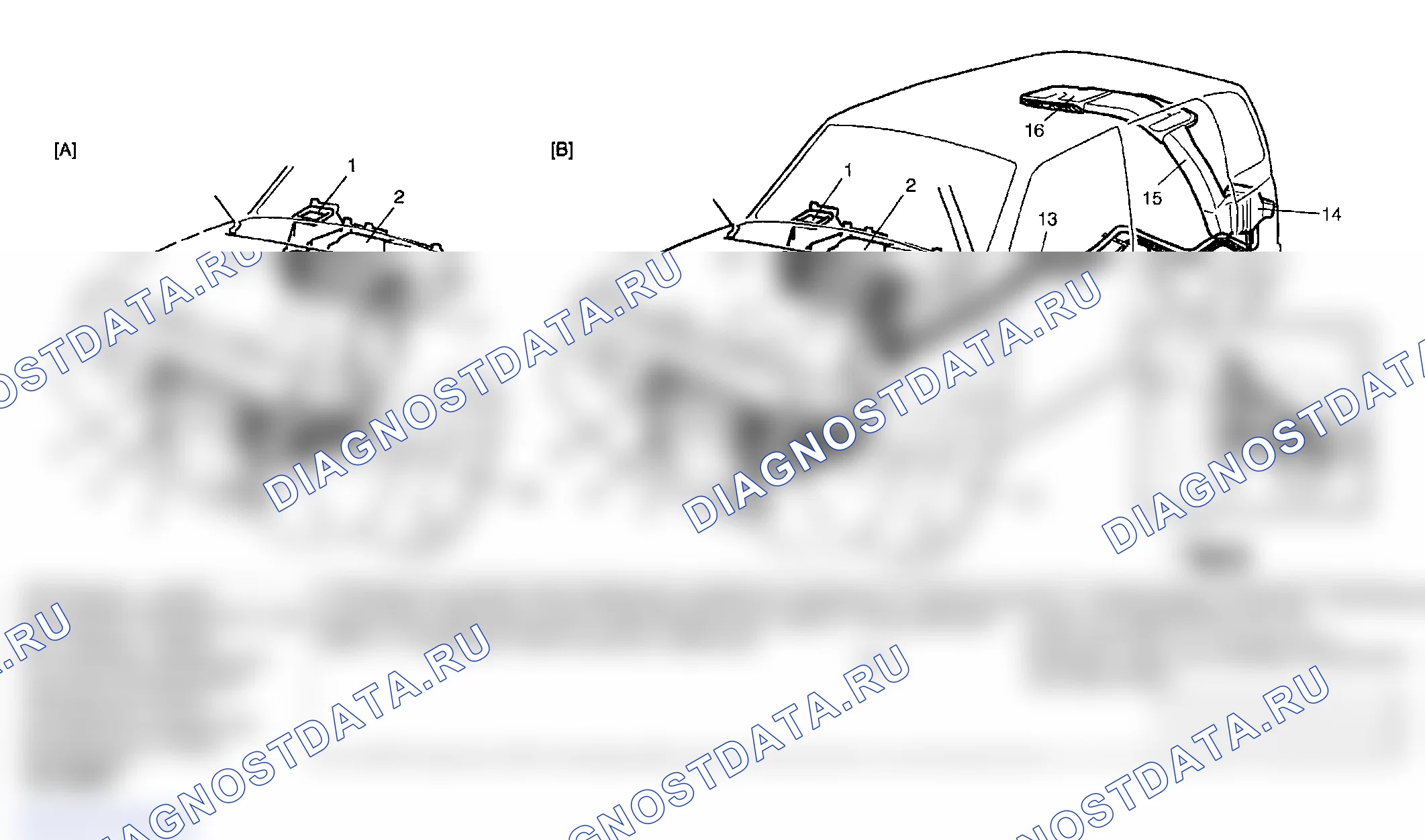 Рис. 203: Расположение компонентов кондиционера для H27 модели двигателя. Suzuki Grand Vitara I рестайлинг