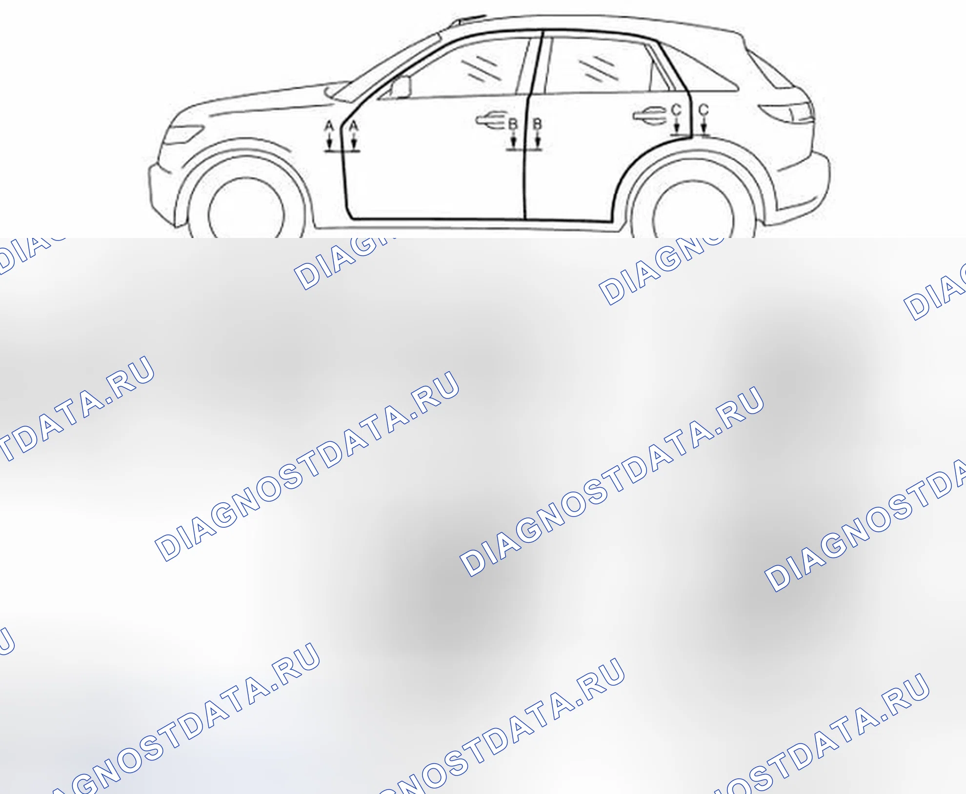 Рис. 84: Регулировка фитинга. Infiniti FX35 I рестайлинг