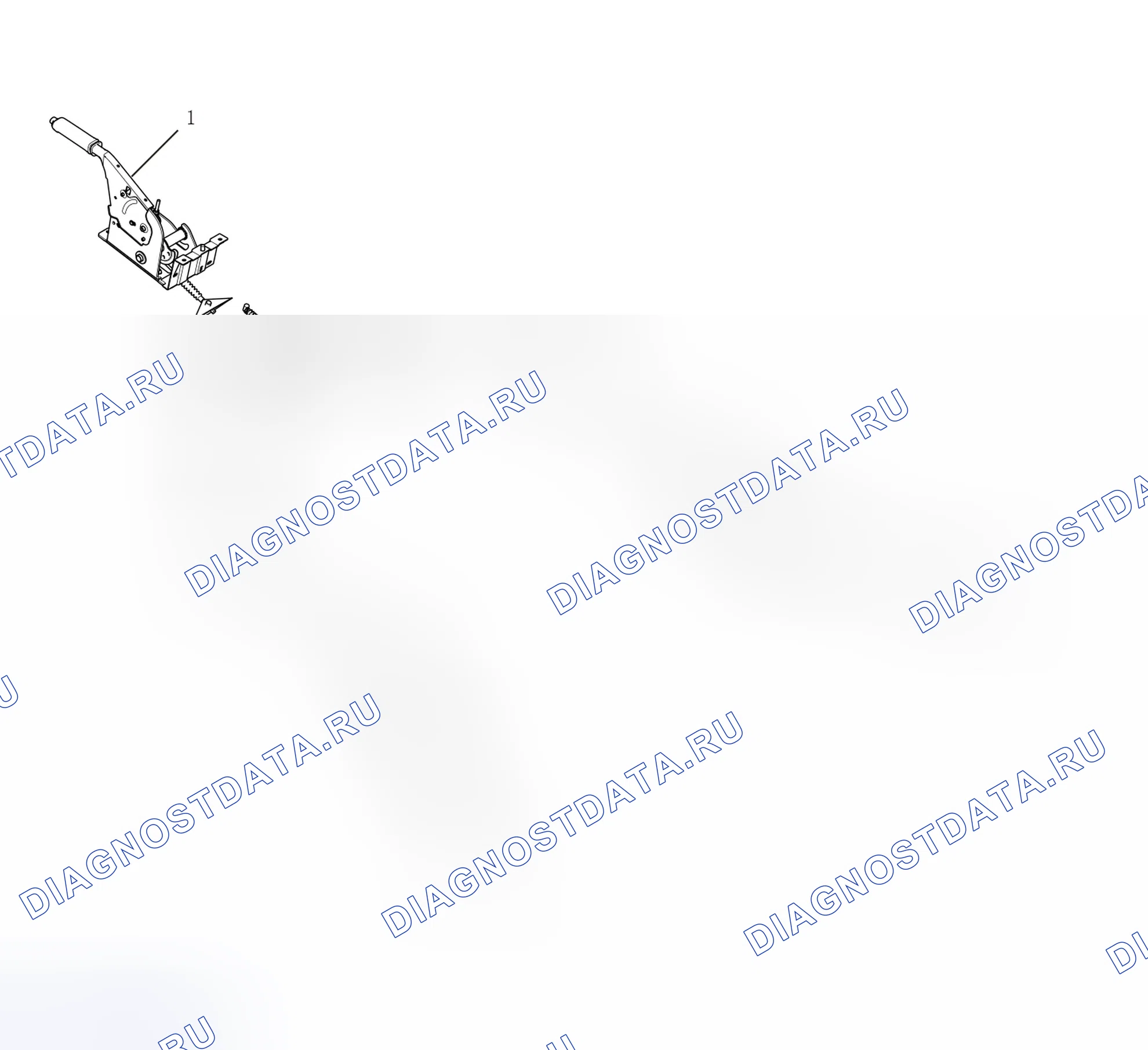 Схема расположения стояночного тормоза — Great Wall Wingle-7. Great-Wall Wingle 7 I