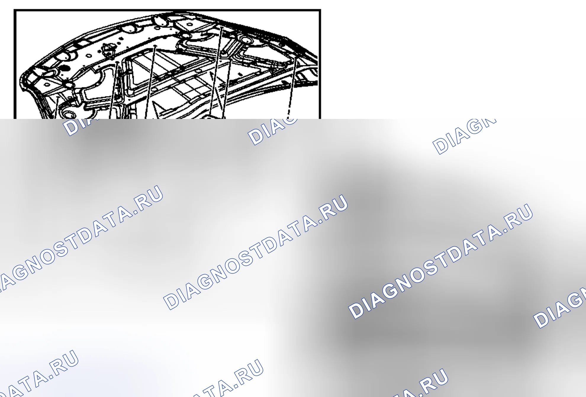 Рис. 10: Замена изолятора капота (Acadia, Enclave и OUTLOOK). Kia Rio II рестайлинг