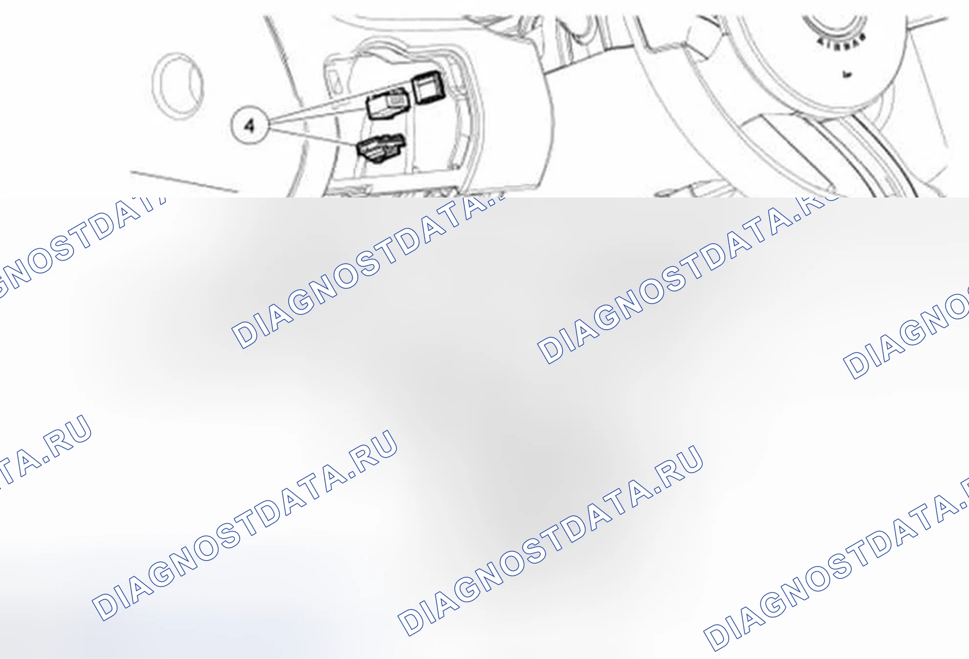 Рис. 86: Переключатель диммера на приборной панели. Ford Mustang V рестайлинг 2
