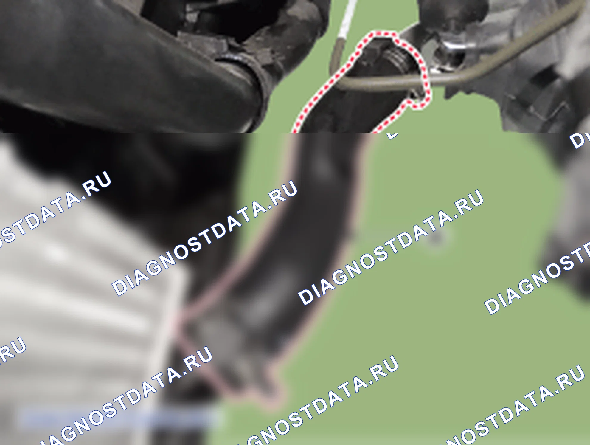 Снятие трубопровода и шланга промежуточного охладителя. Hyundai i20 GB