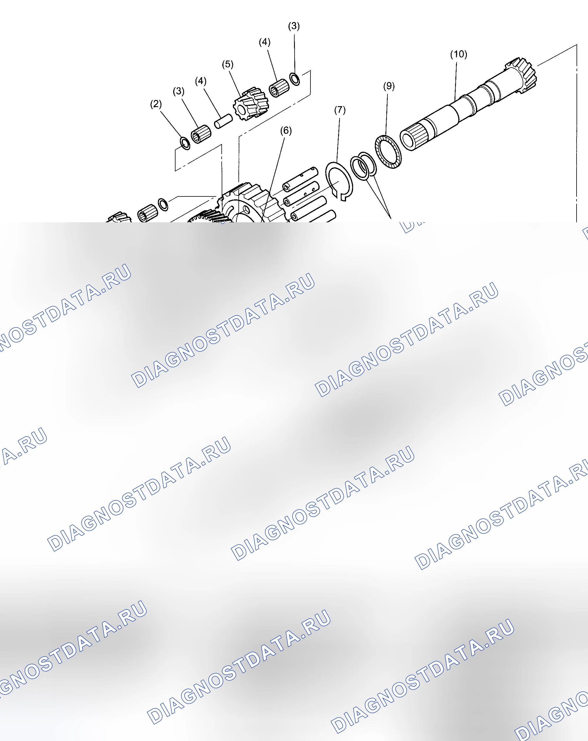 Рис. 58: ЦЕНТРАЛЬНЫЙ ДИФФЕРЕНЦИАЛ В СБОРЕ. Subaru Outback BP рестайлинг