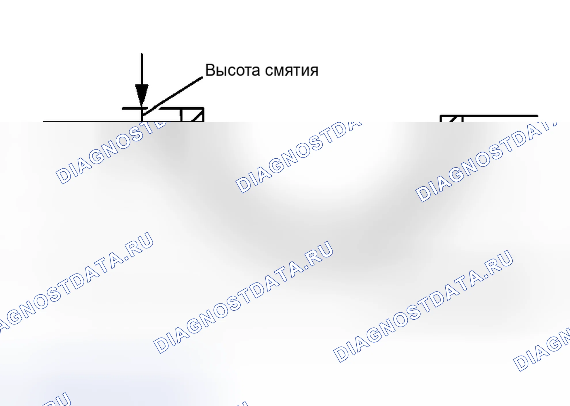 Рис. 328: ВЫСОТА СМЯТИЯ КОРЕННОГО ПОДШИПНИКА. Honda Integra I
