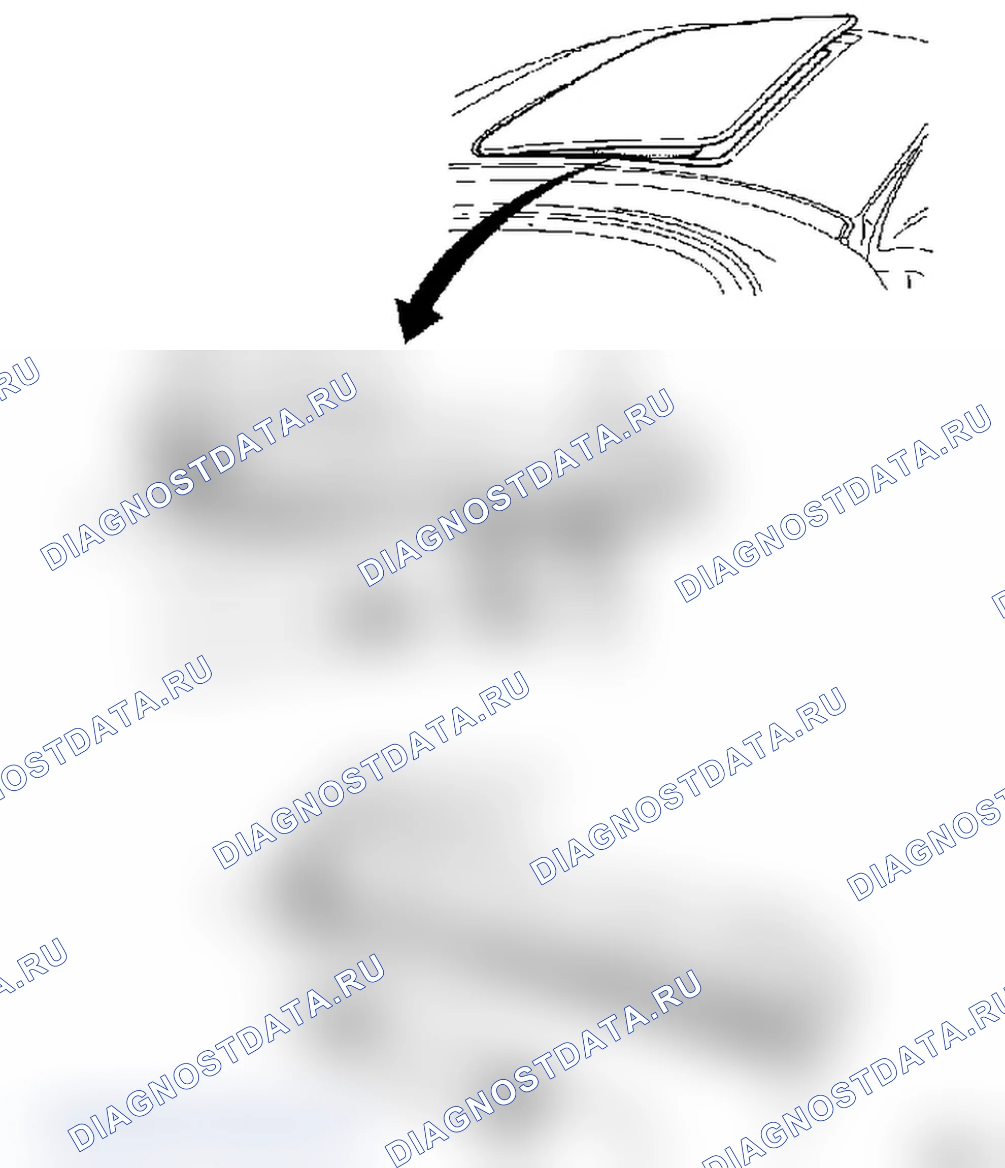 Демонтаж и установка декоративной планки спойлера на крыше (модель F07). Opel Astra G