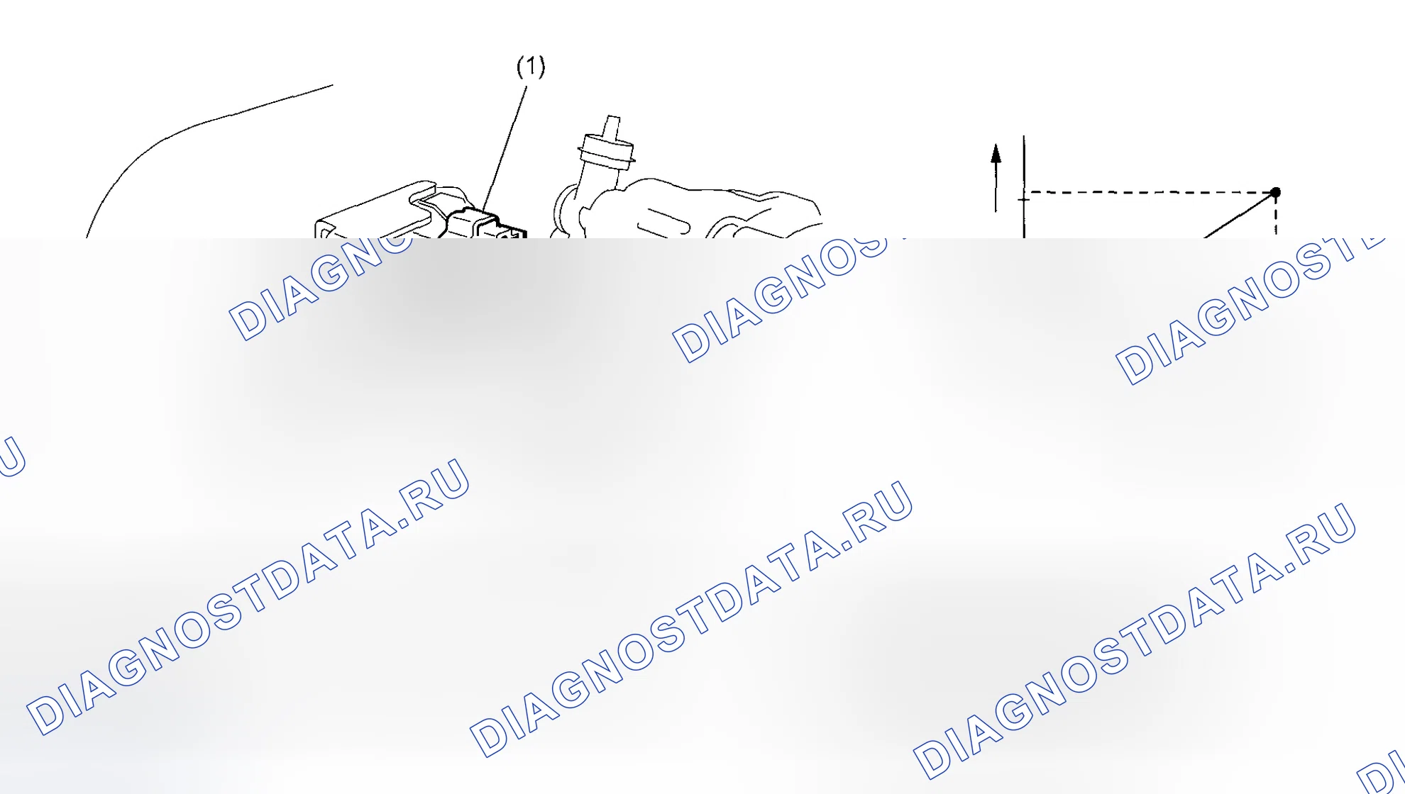 Рис. 53: ДАТЧИК АБСОЛЮТНОГО ДАВЛЕНИЯ впускной коллектор. Subaru Outback BP рестайлинг