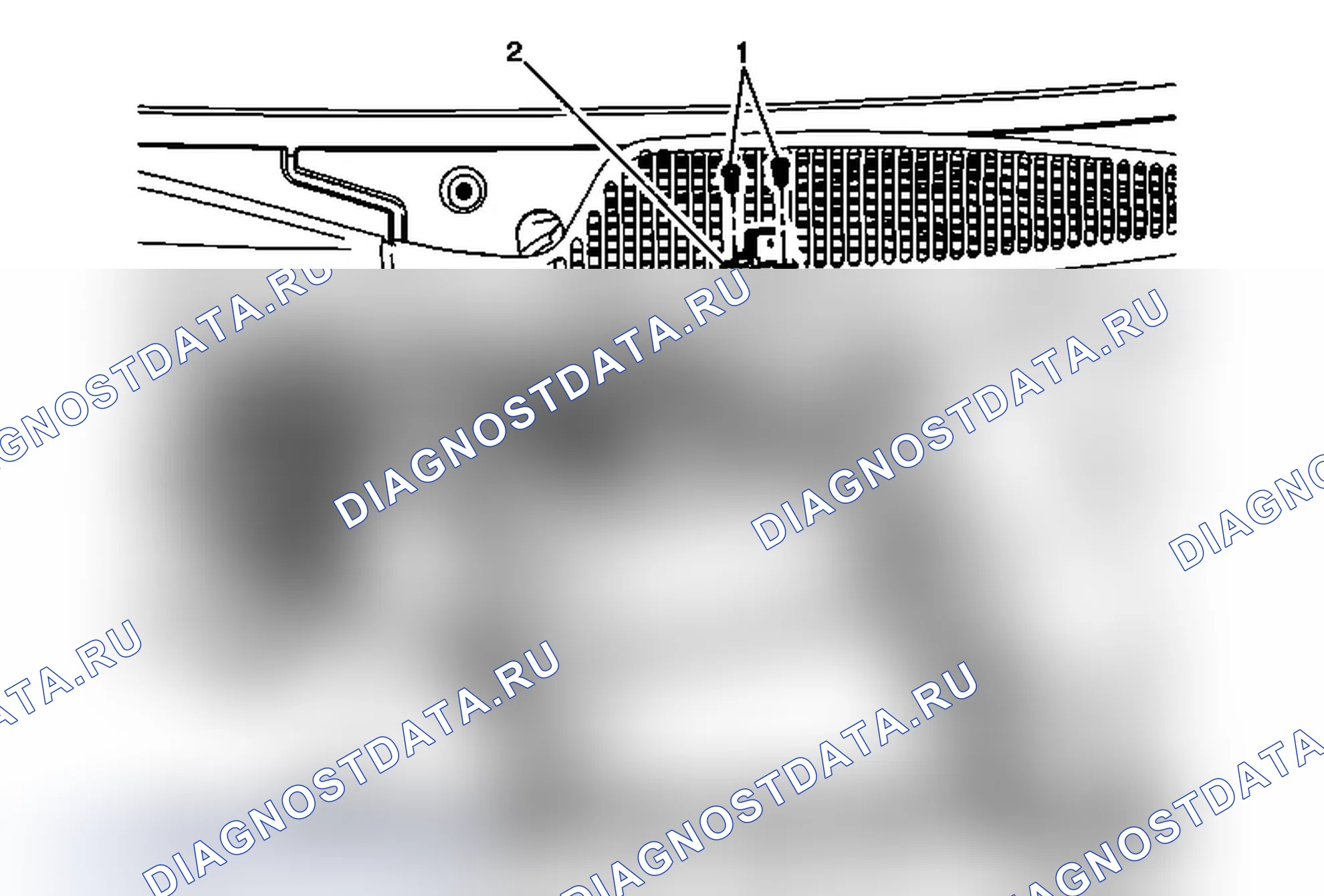 Рис. 90: Замена датчика влажности с датчиком температуры всасываемого воздуха 1. Chevrolet Express G1500 