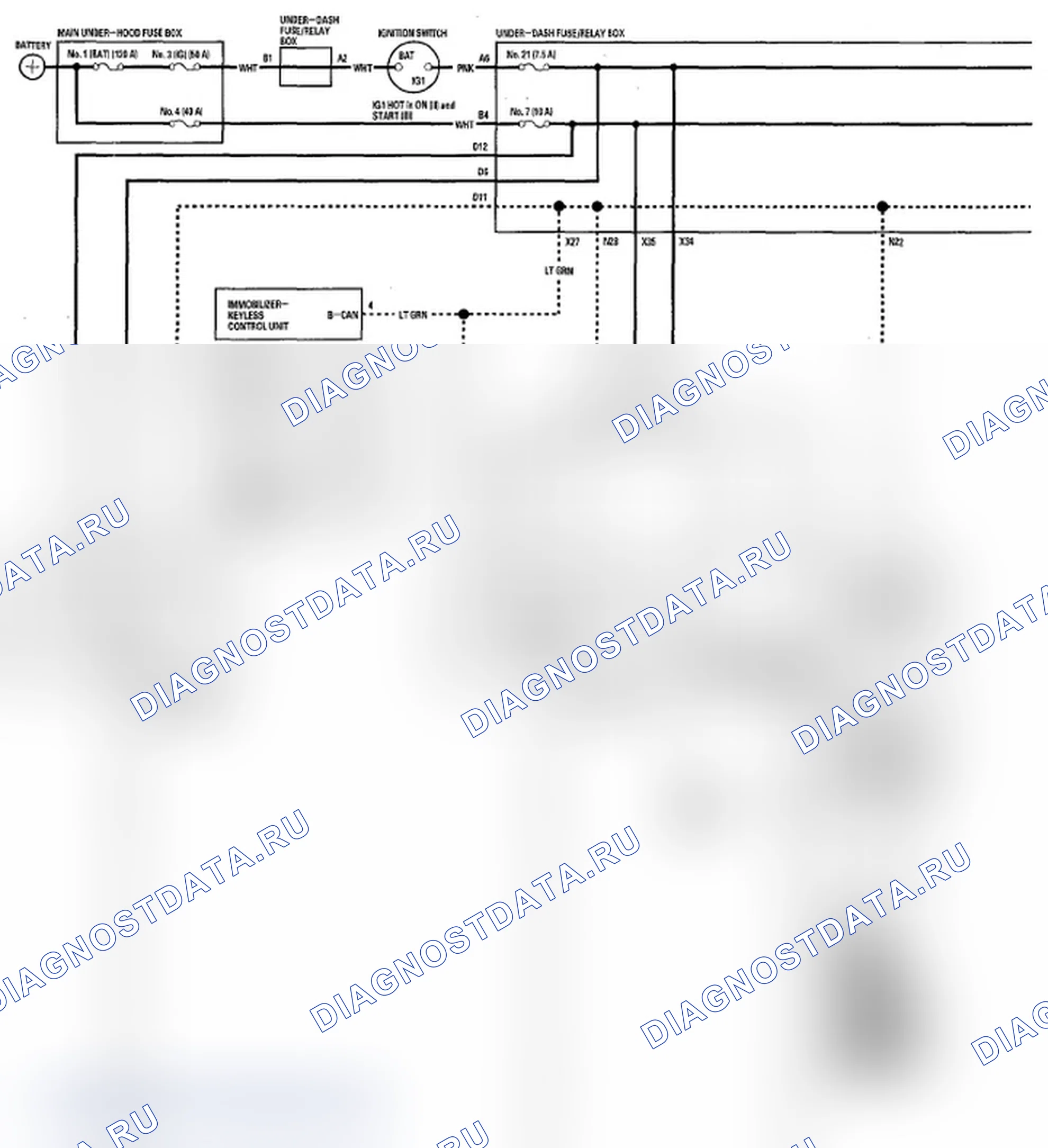 Рис. 9: Принципиальная схема. Acura MDX II