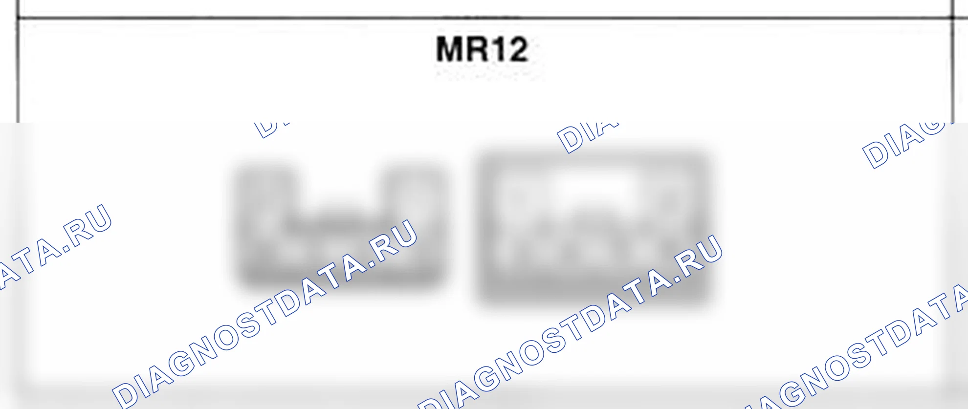 Распиновка разъёма MR12 — основного жгута. Hyundai Atos MX