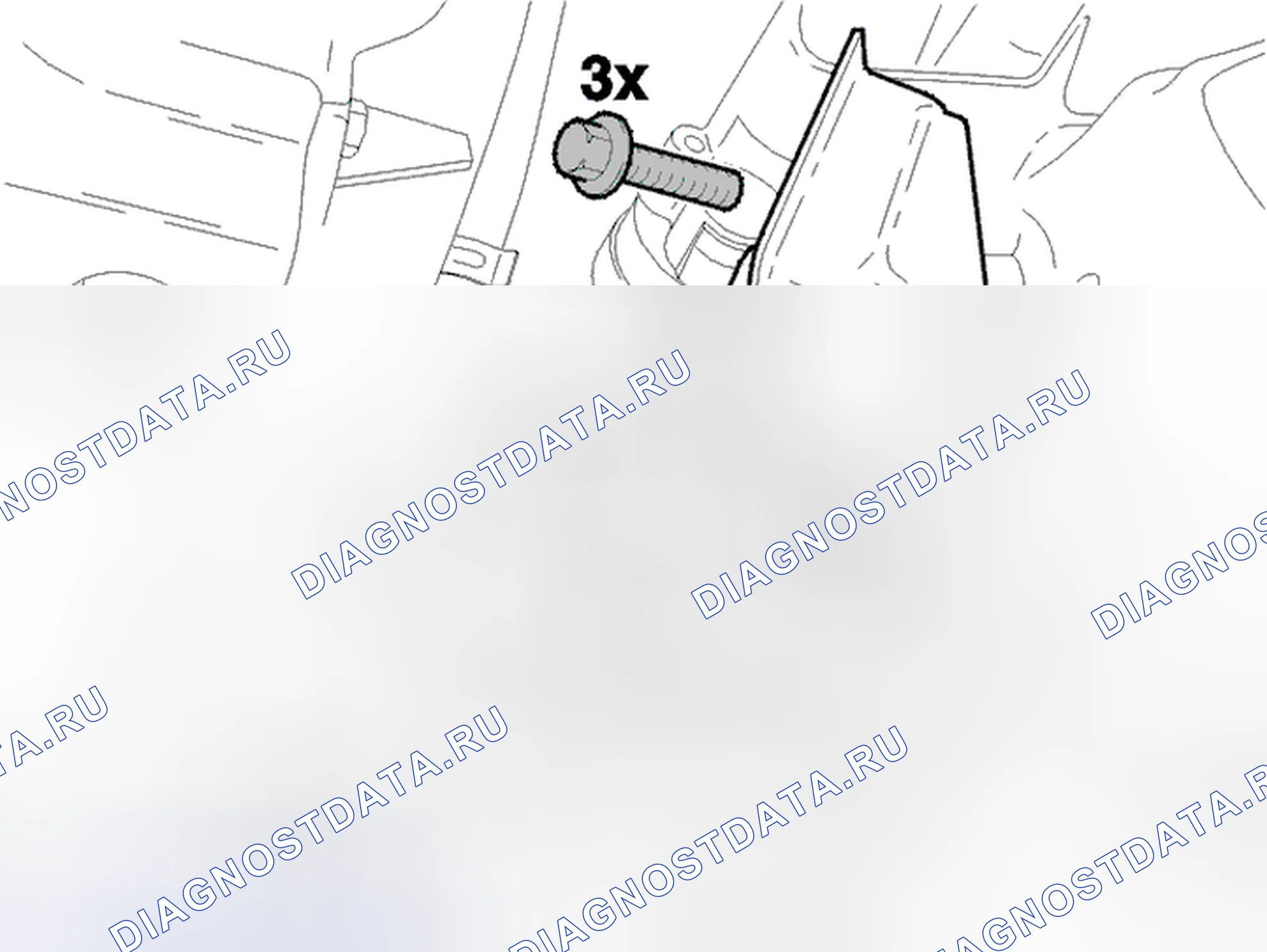 Рис. 43: Снятие переднего крепления двигателя. Volvo S40 I рестайлинг