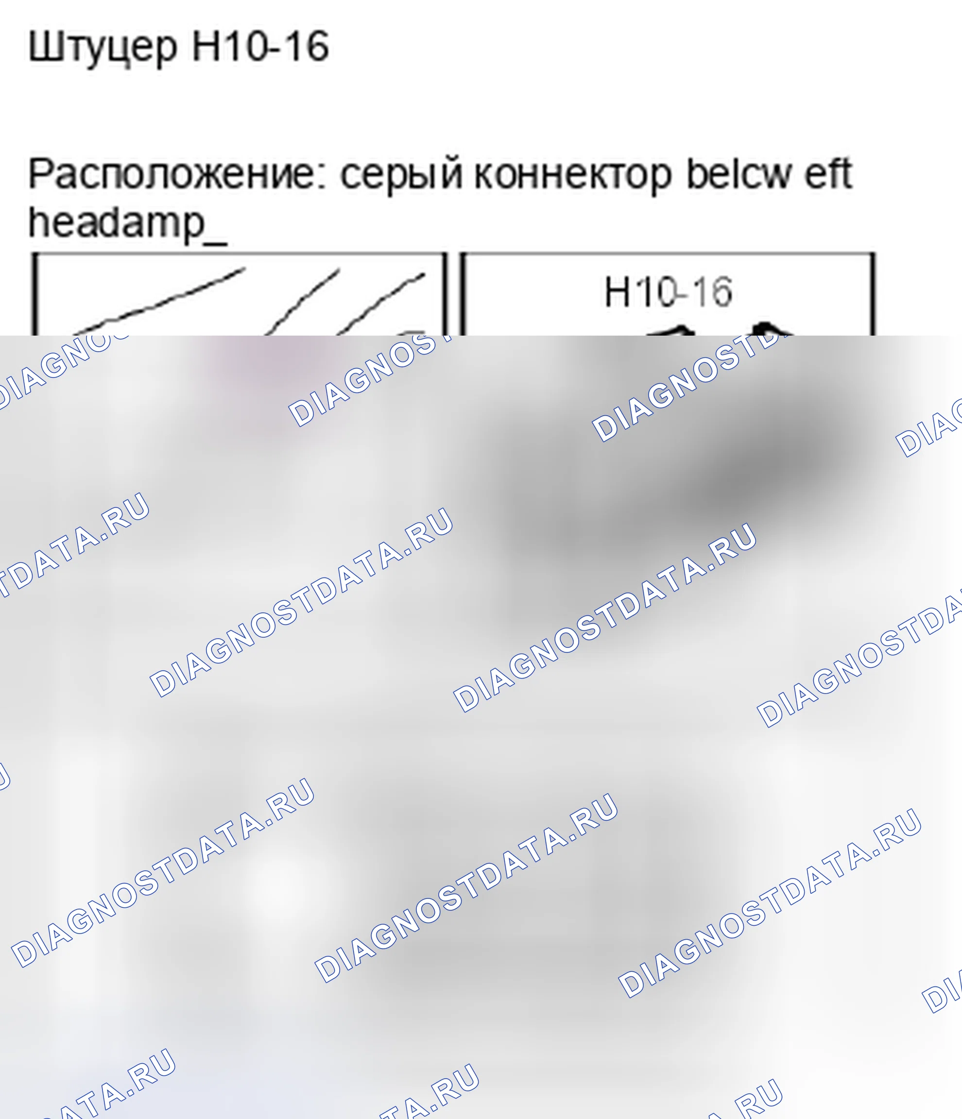 Рис. 377: Разъем H10-16. Kia Optima II