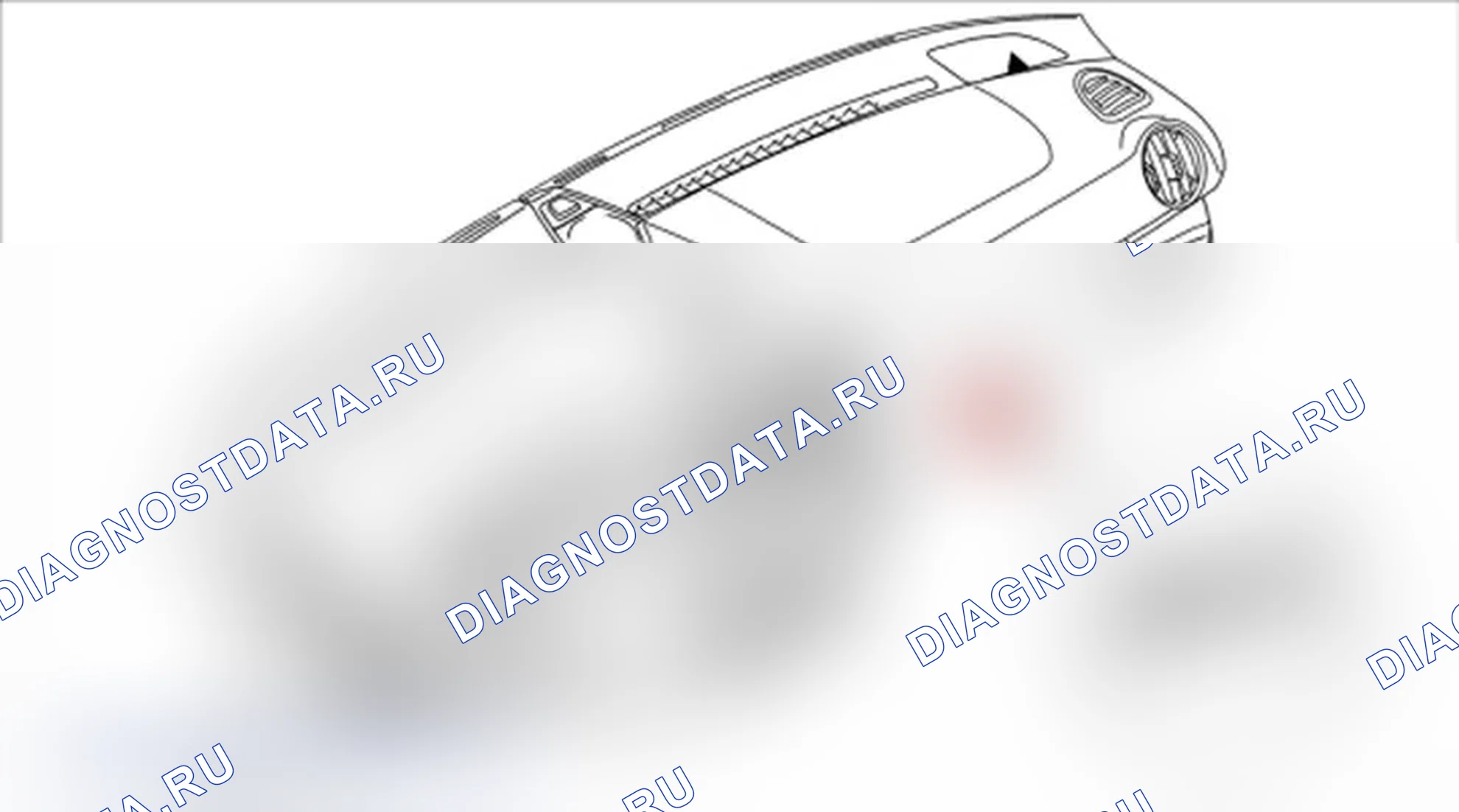 Рис. 18: Снятие и установка опоры для крышки бардачка. Porsche Boxster S 987