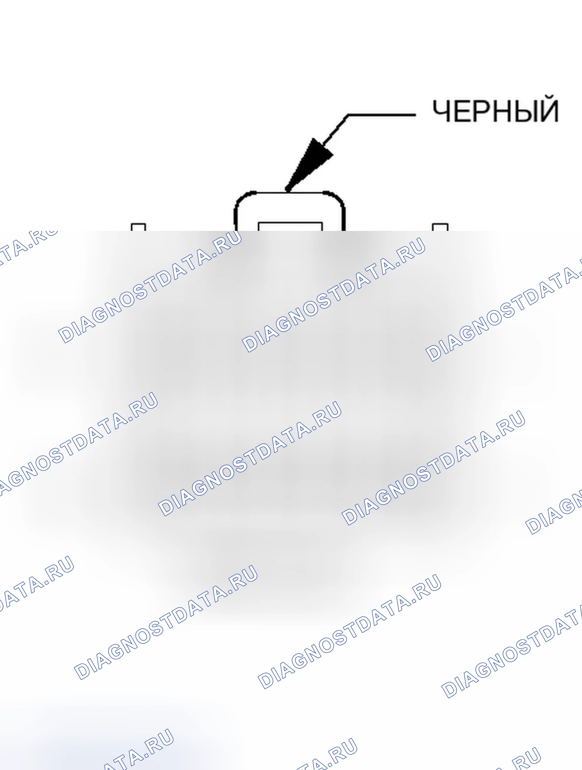 Рис. 53: Вид с торца разъема экрана DVD. Chrysler Pacifica CS