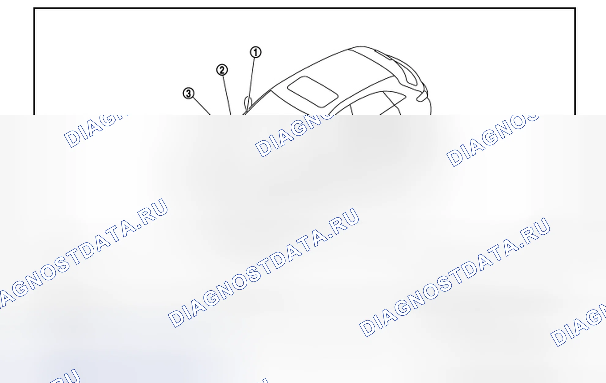 Рис. 53: Расположение компонентов. Infiniti FX35 II рестайлинг