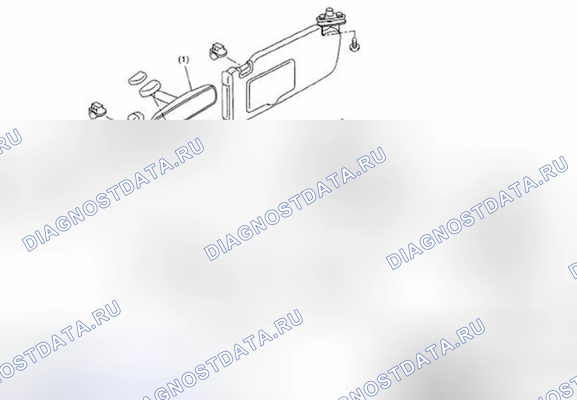 Рис. 43: ВНУТРЕННИЕ ЧАСТИ ПОМЕЩЕНИЯ. Subaru Legacy BL/BP рестайлинг