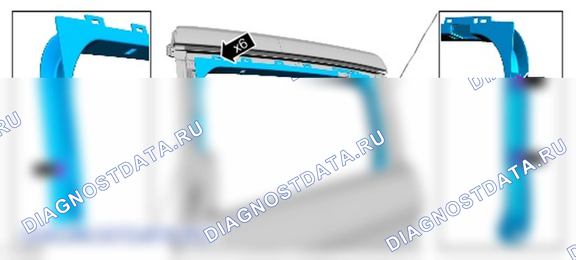 Разборка и сборка задней двери. Ford Grand C-MAX II