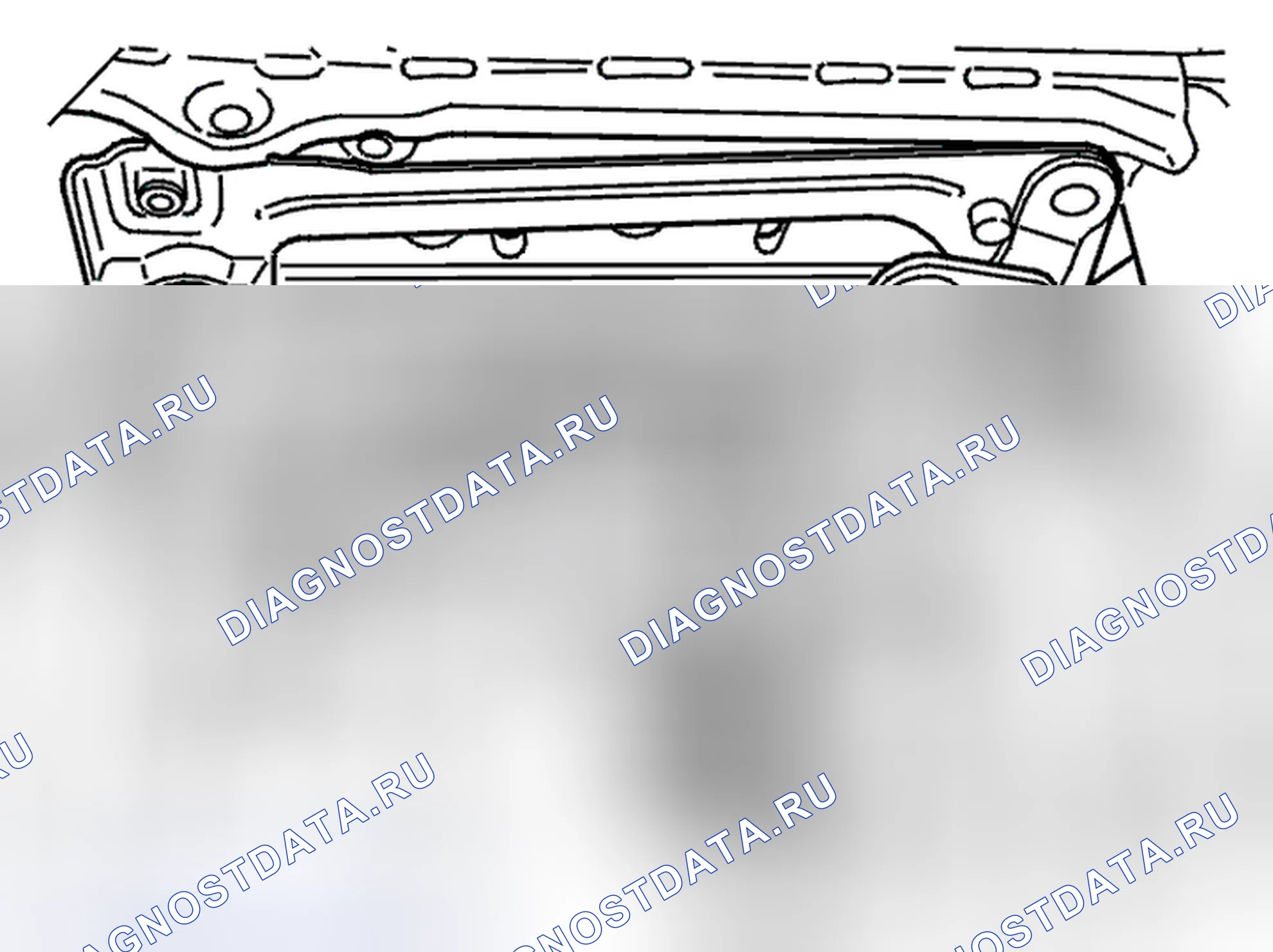 Рис. 366: Установка направляющей сиденья, левая сторона. Volvo V70 II