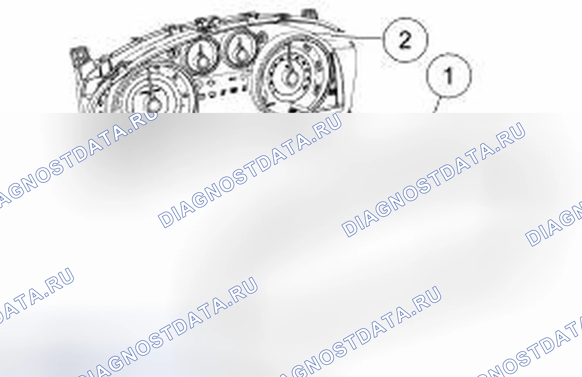Рис. 60: Объектив панели приборов (Ic). Ford Edge I