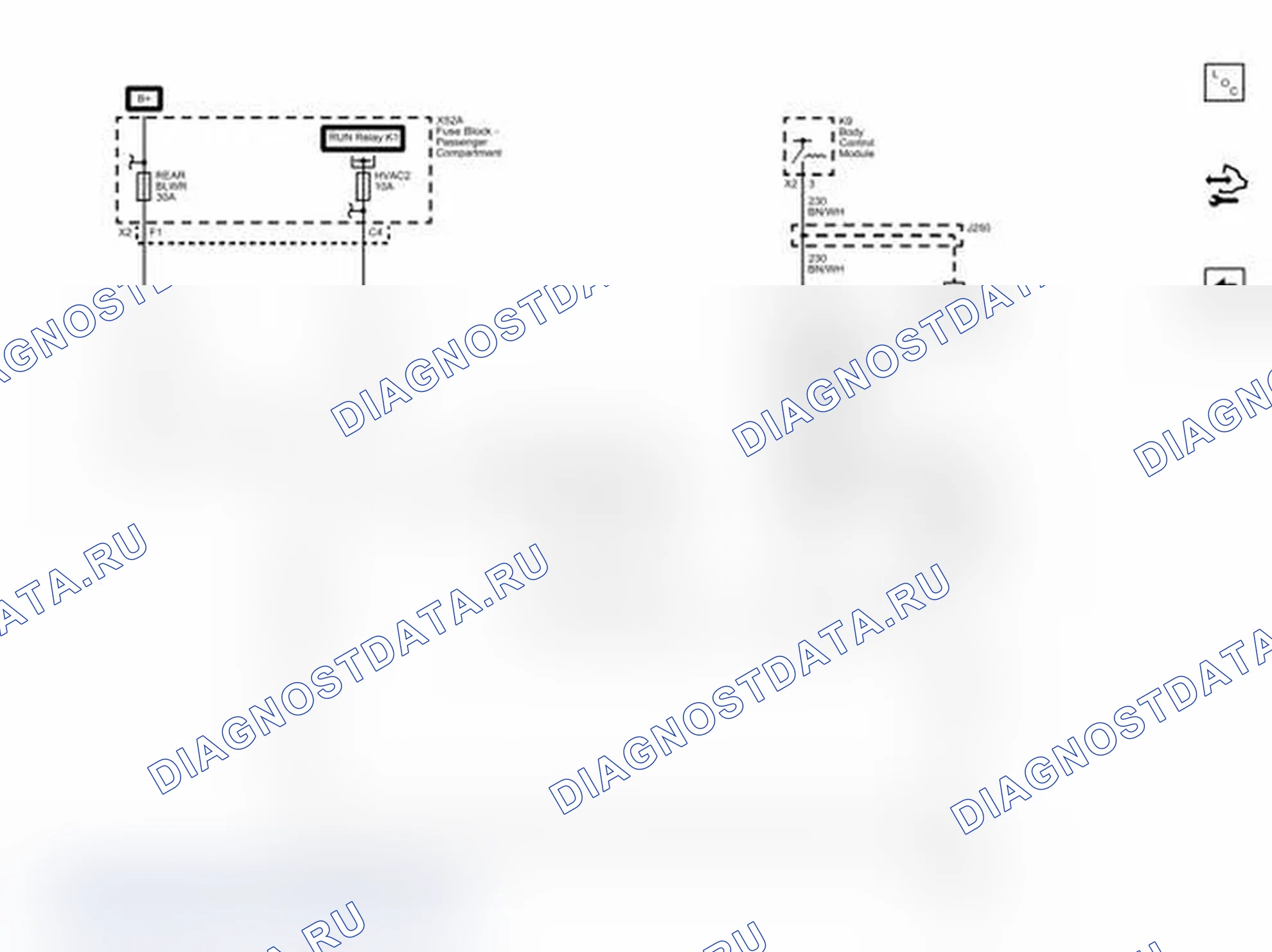 Рис. 195: Схема подключения вспомогательных систем обогрева (ENC). Chevrolet Express G1500 