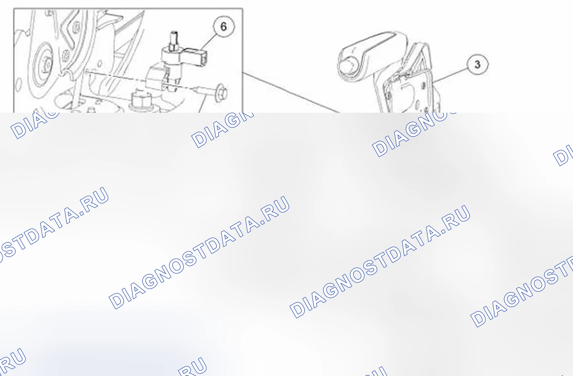 Рис. 3: Управление стояночным тормозом. Ford Mustang V рестайлинг