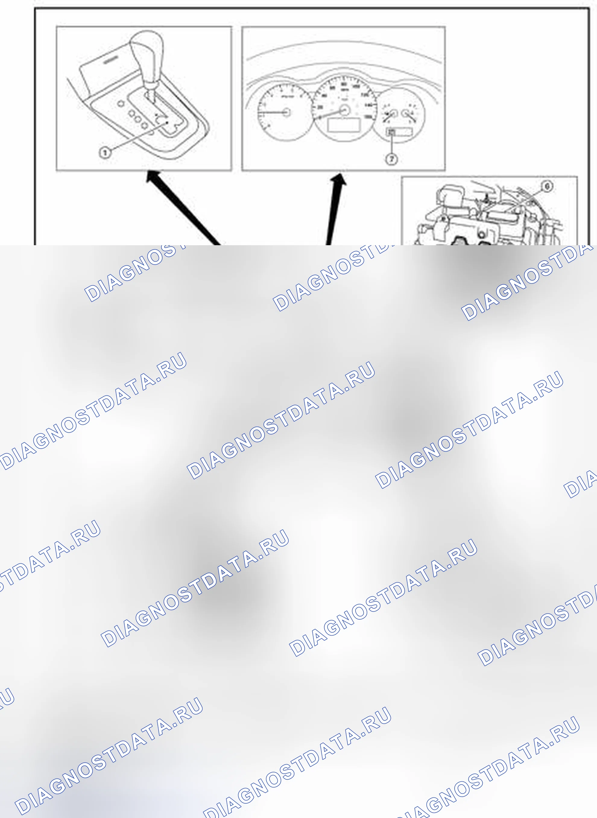 Рис. 2: Расположение компонентов - седан. Nissan Altima L32 рестайлинг
